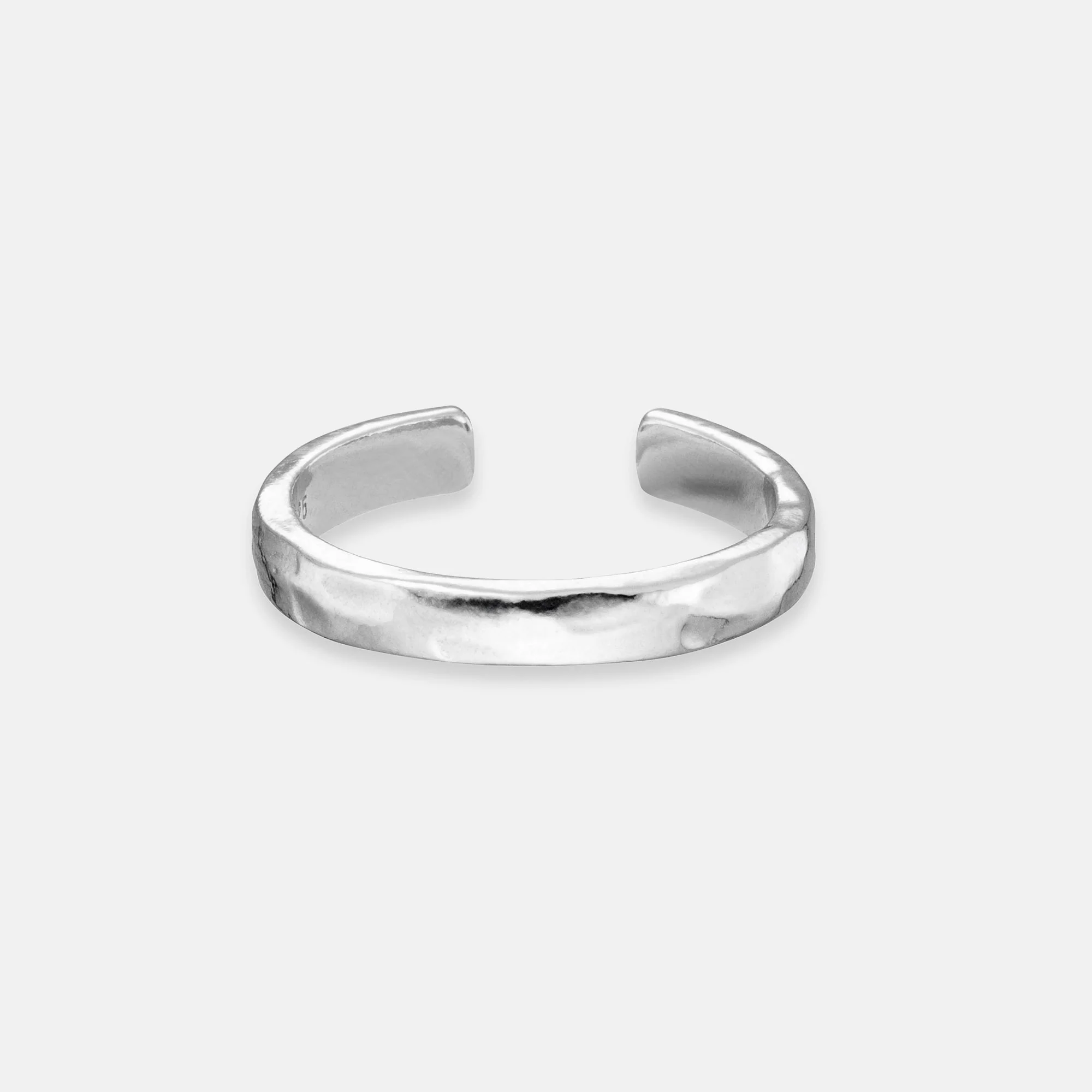 K12 - 925 SILVER ADJUSTABLE RING - 3MM - Image 2