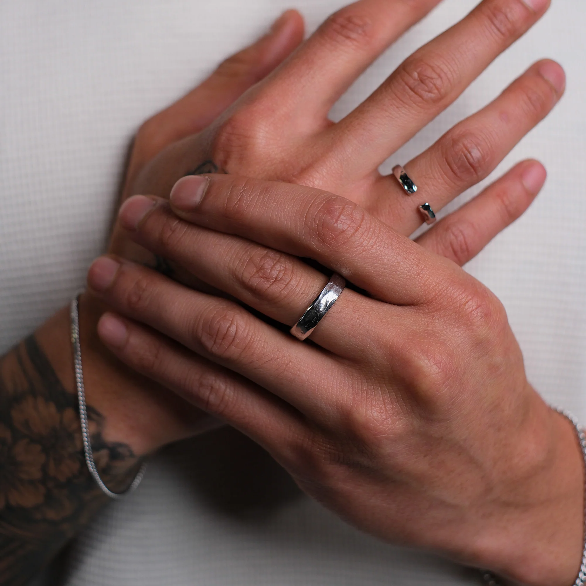 K12 - 925 SILVER ADJUSTABLE RING - 5MM - Image 5