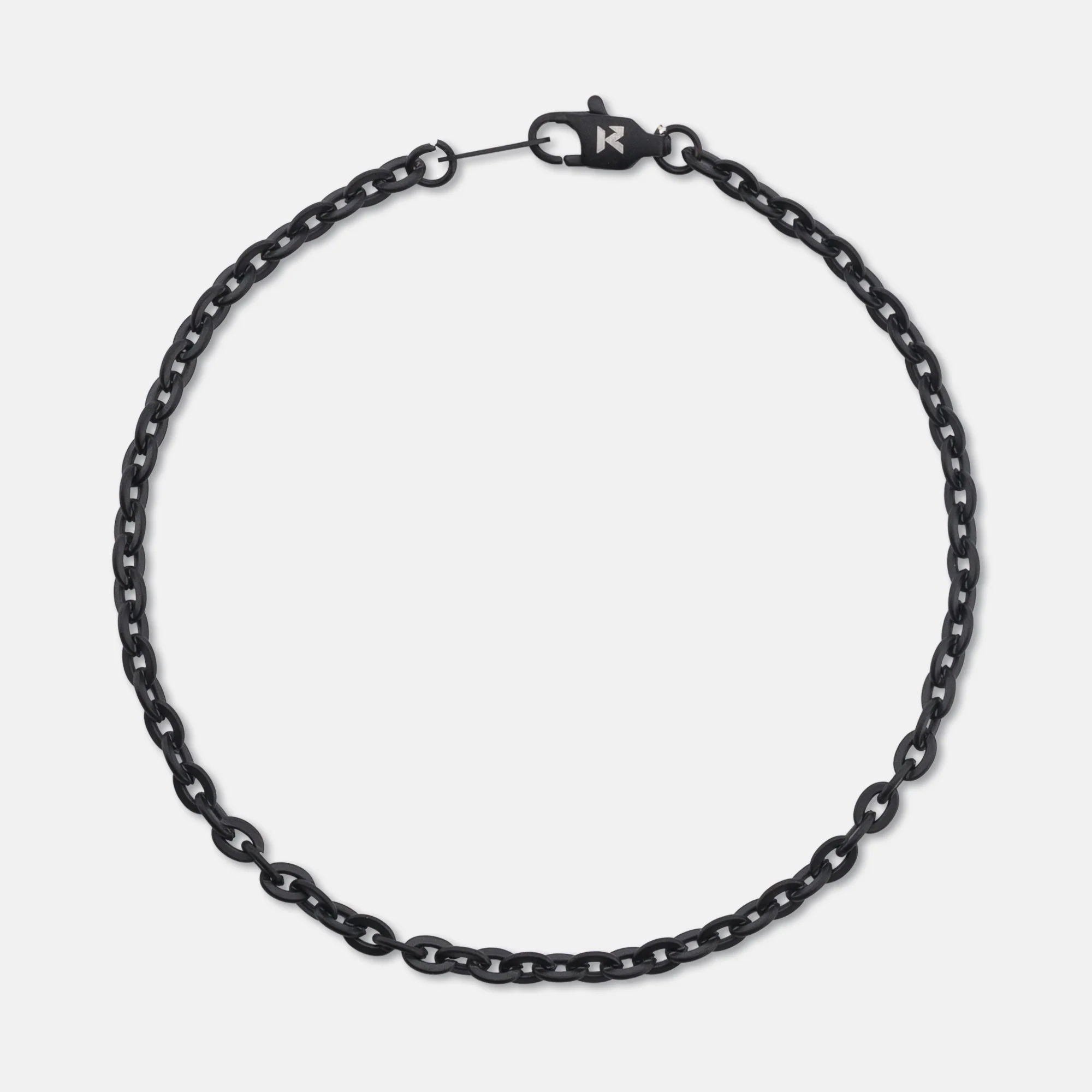 K12 - BLACK CABLE BRACELET - 3MM