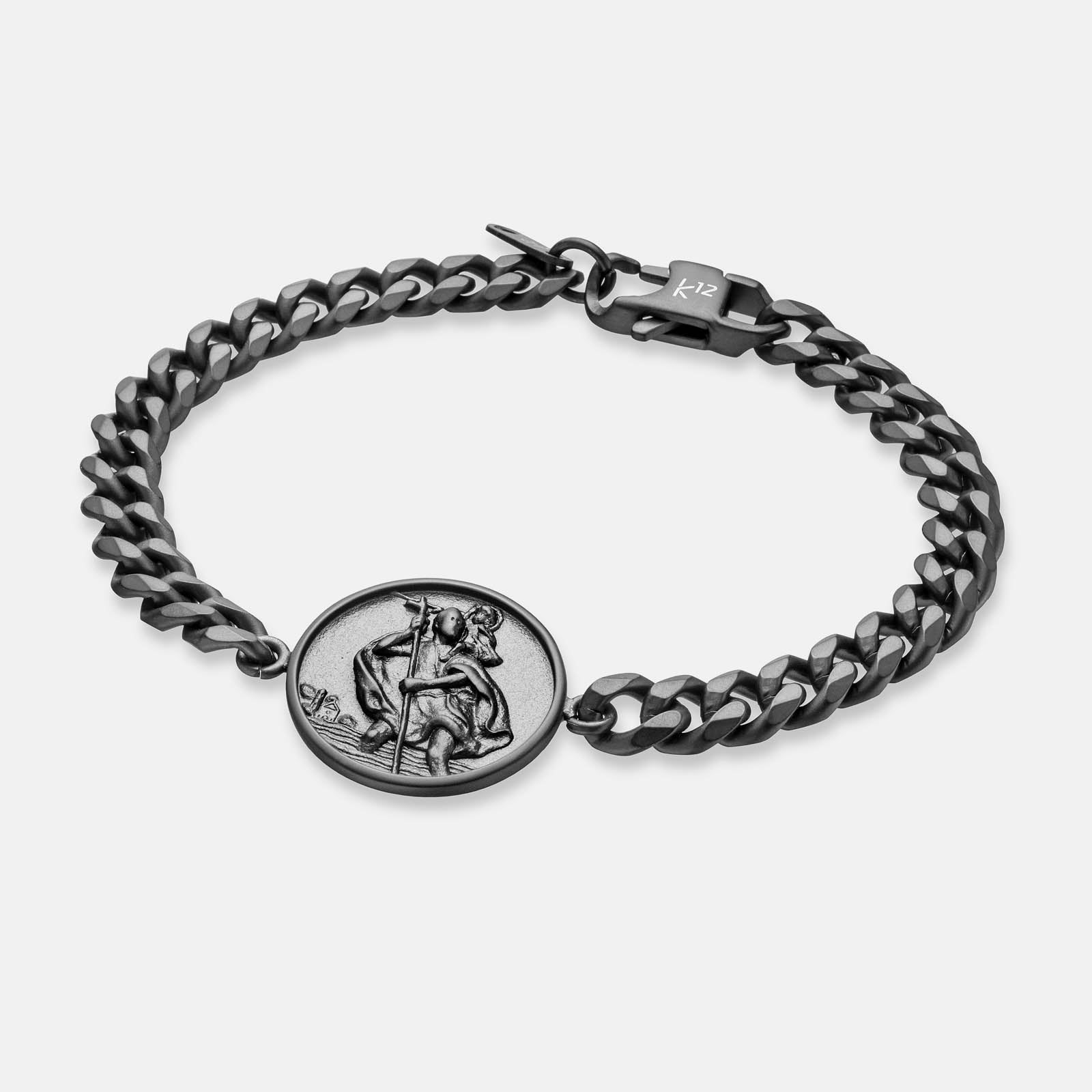 K12 - BLACK CHRISTOPHORUS CUBAN BRACELET - Image 2