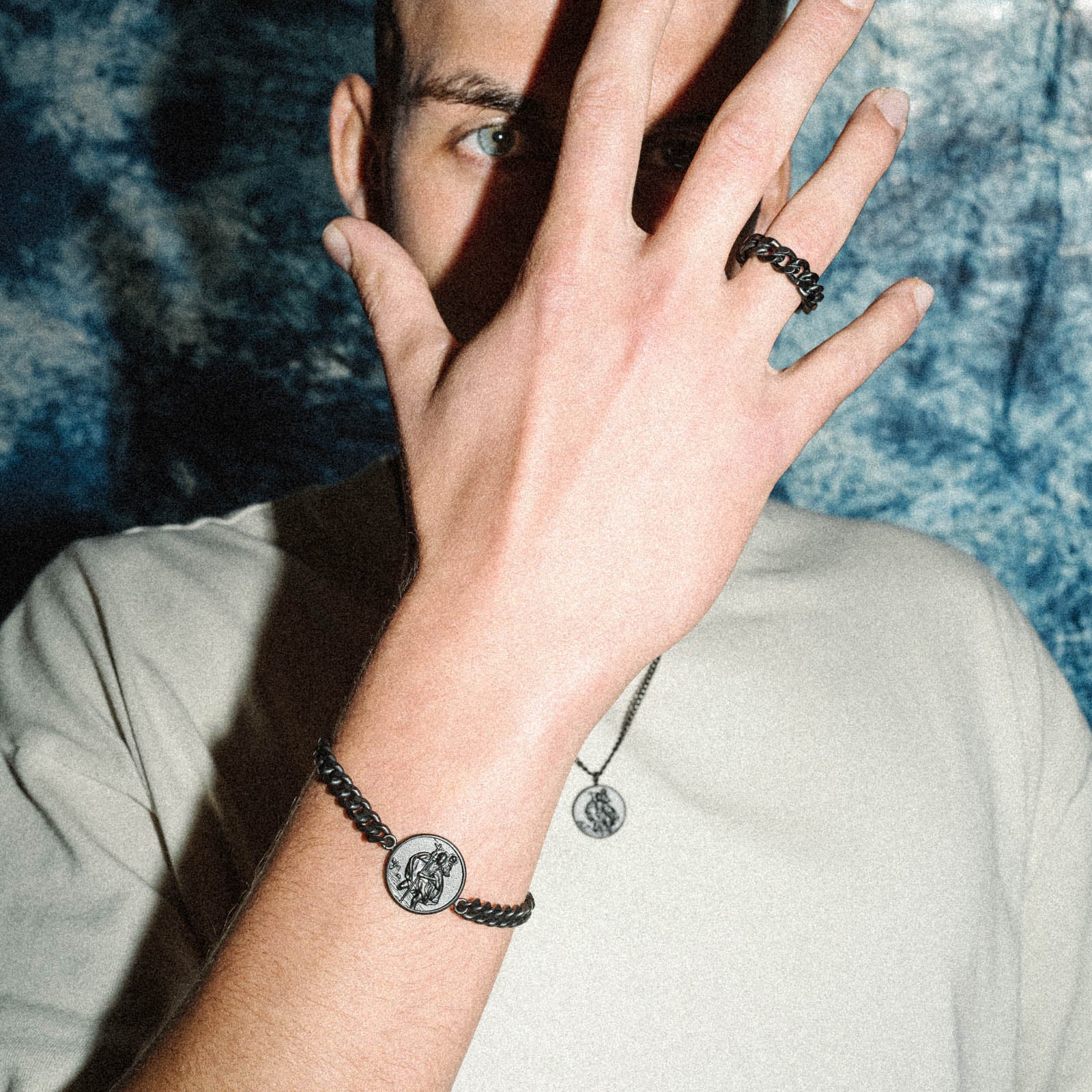 K12 - BLACK CHRISTOPHORUS CUBAN BRACELET - Image 4