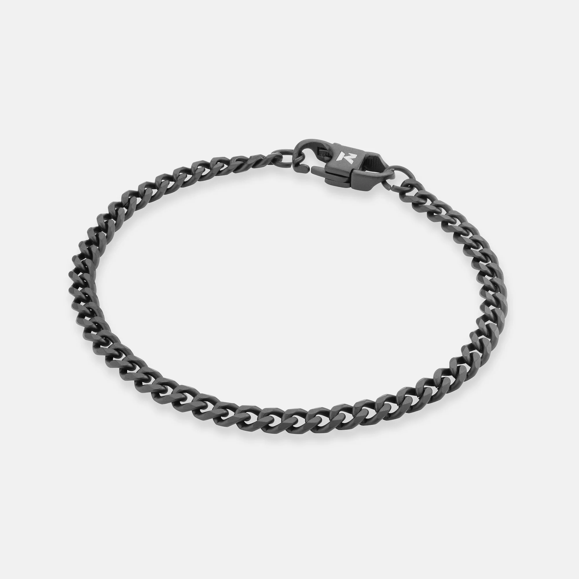 K12 - BLACK CUBAN BRACELET - 4MM - Image 2