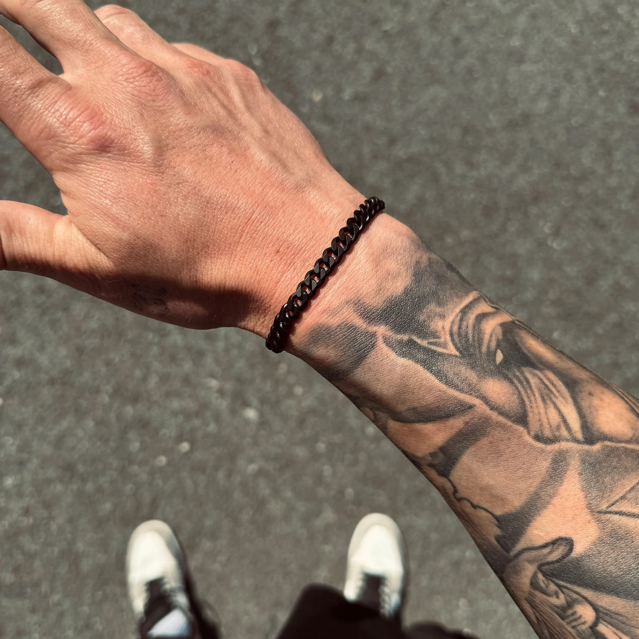 K12 - BLACK CUBAN BRACELET - 6MM - Image 3