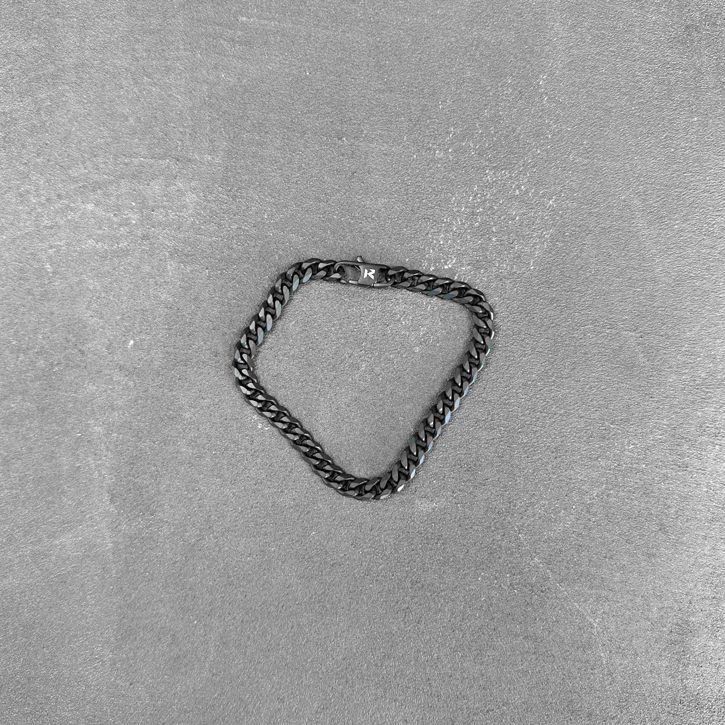 K12 - BLACK CUBAN BRACELET - 6MM - Image 6
