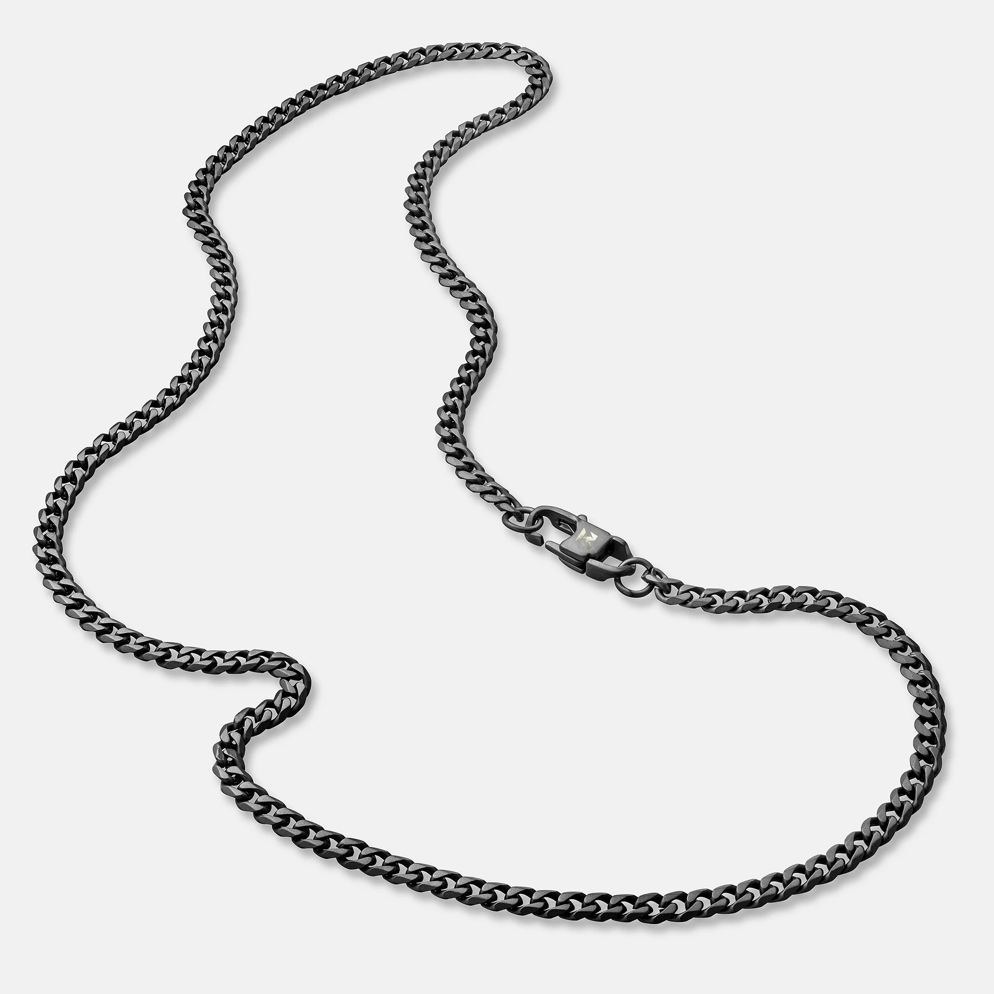 K12 - BLACK CUBAN CHAIN - 4MM - Image 2