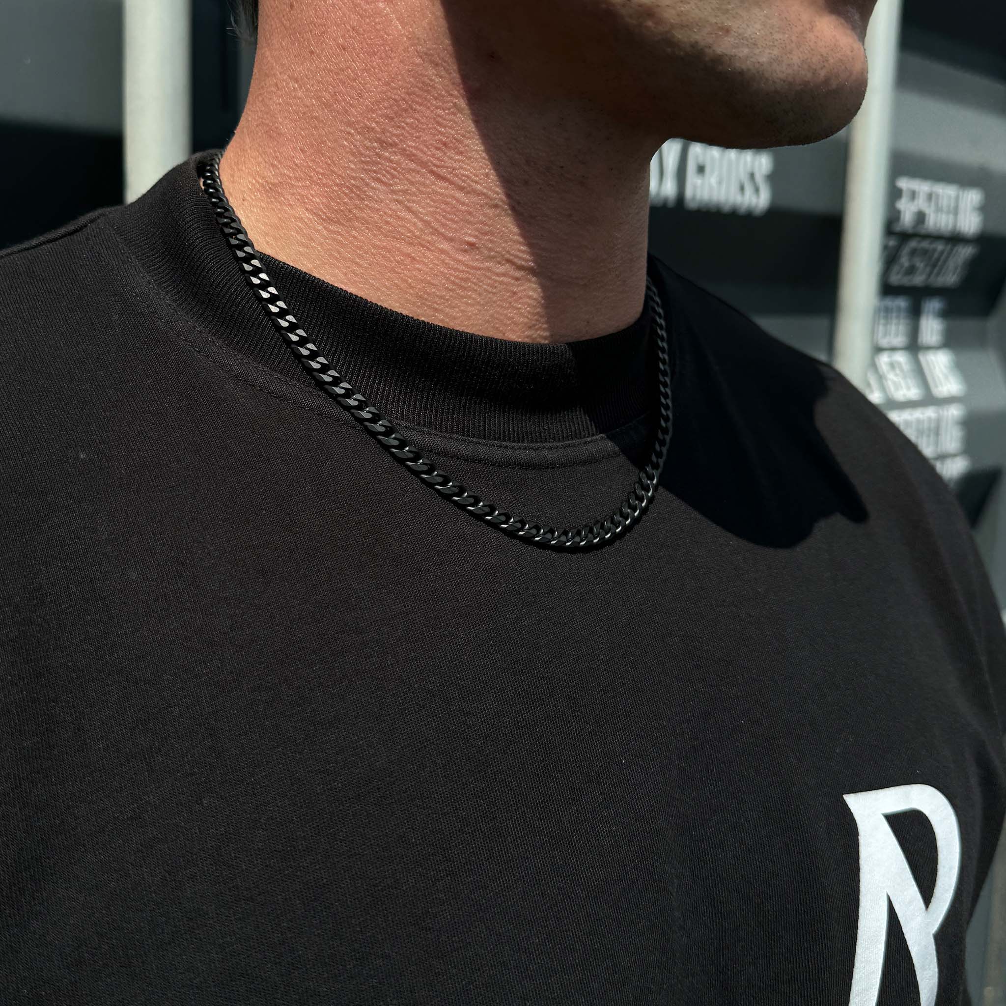 K12 - BLACK CUBAN CHAIN - 6MM - Image 8