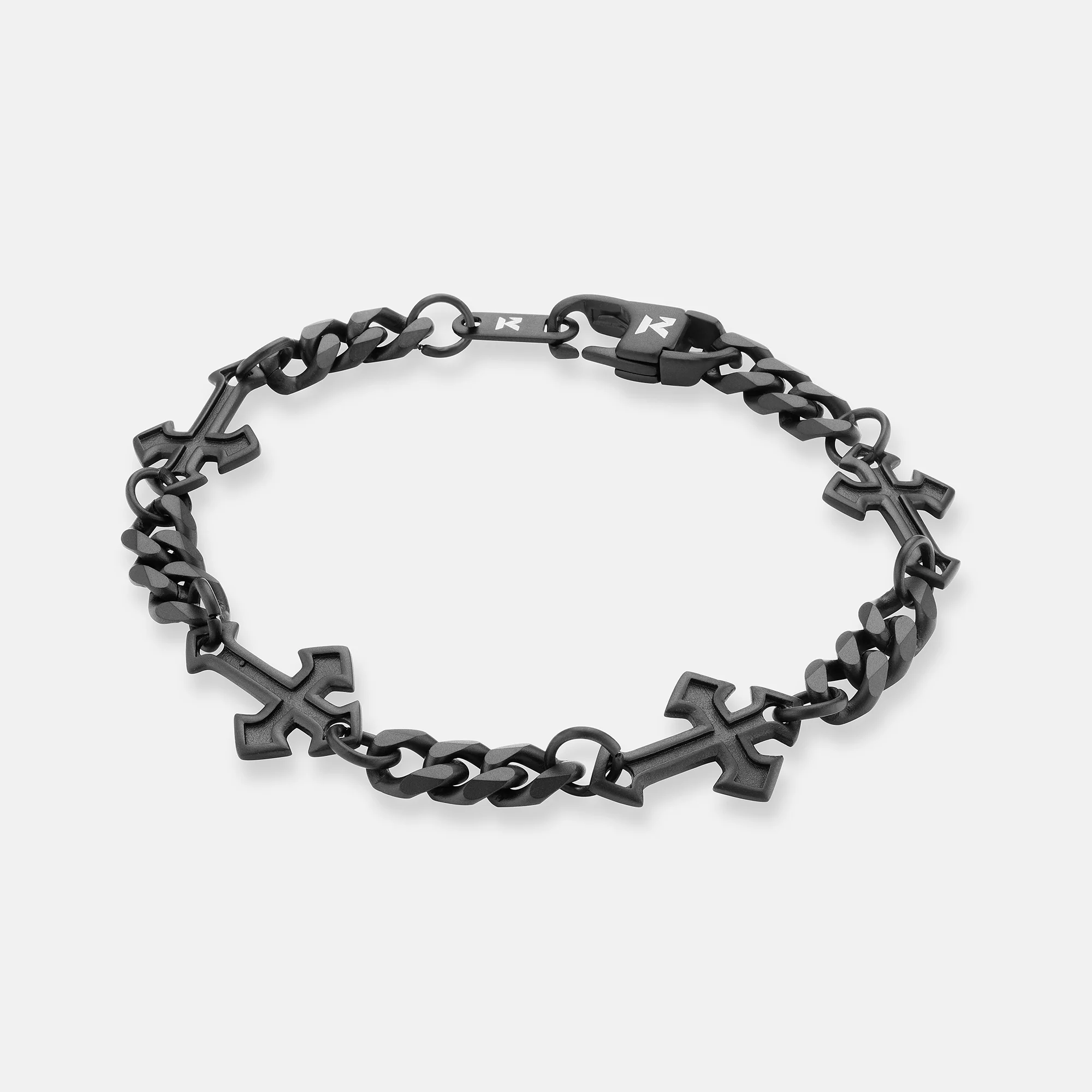 K12 - BLACK GOTHIC CROSS BRACELET - Image 2