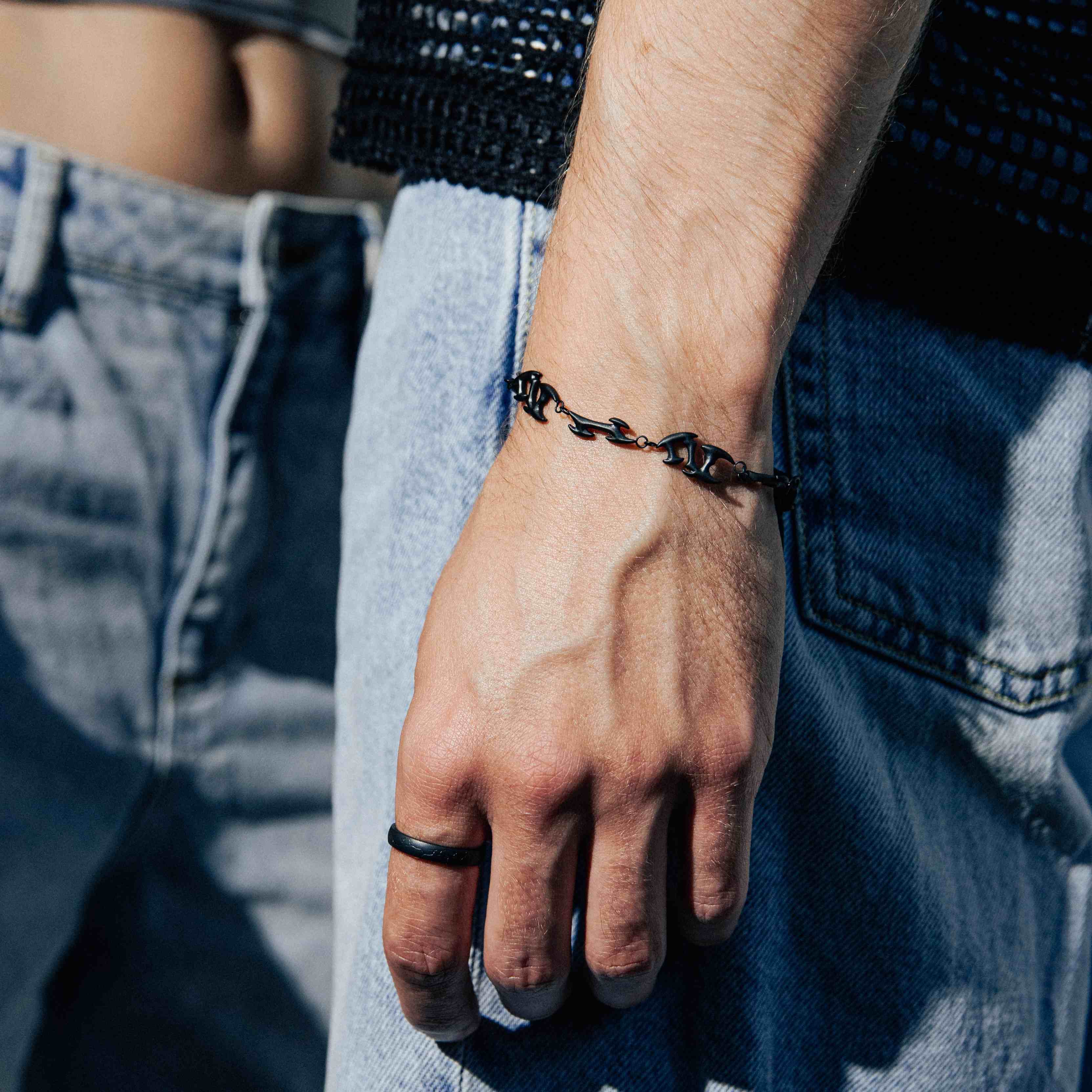 K12 - BLACK NEO TRIBAL BRACELET - 9MM - Image 4