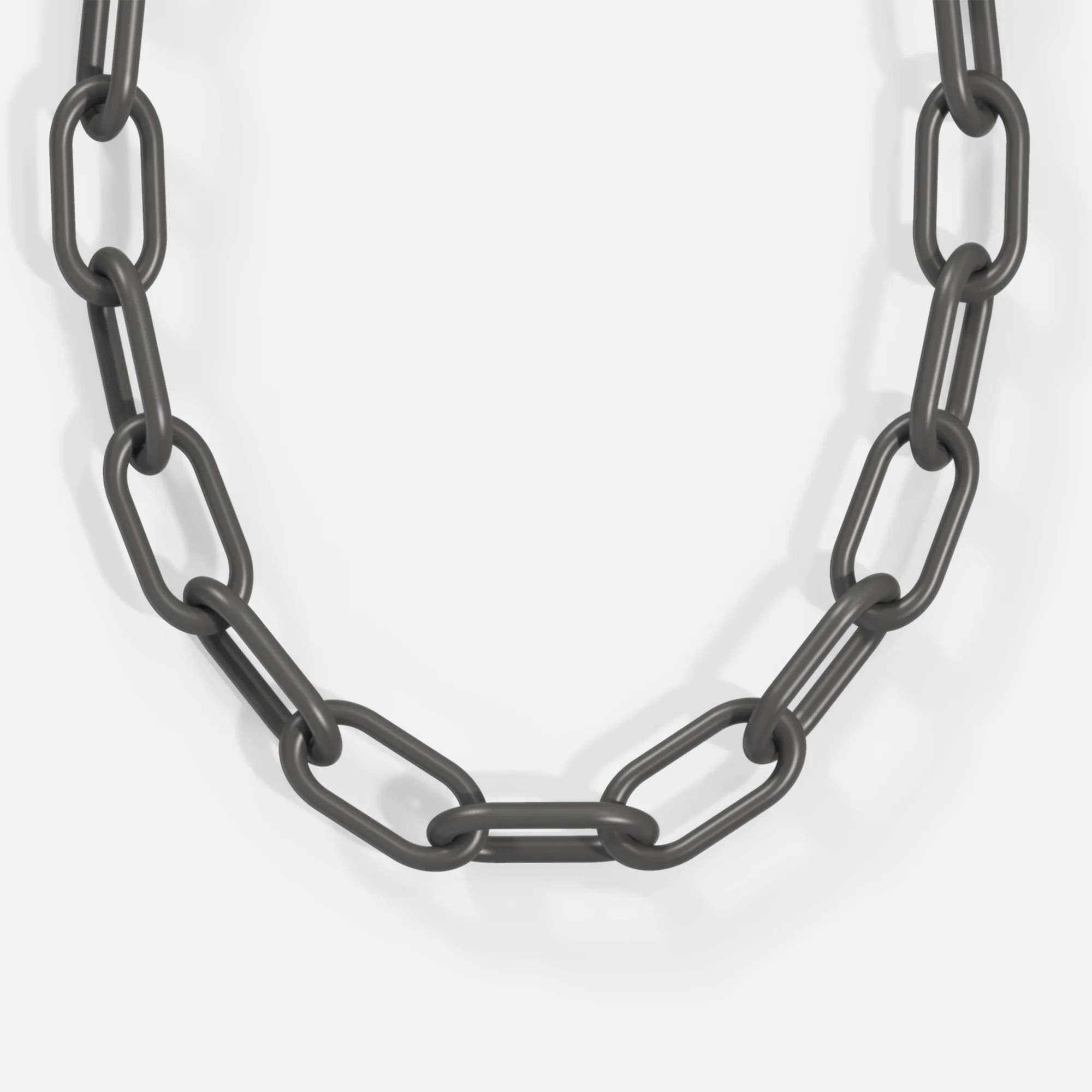 K12 - BLACK OVAL LINK CHAIN - 14MM - Image 2