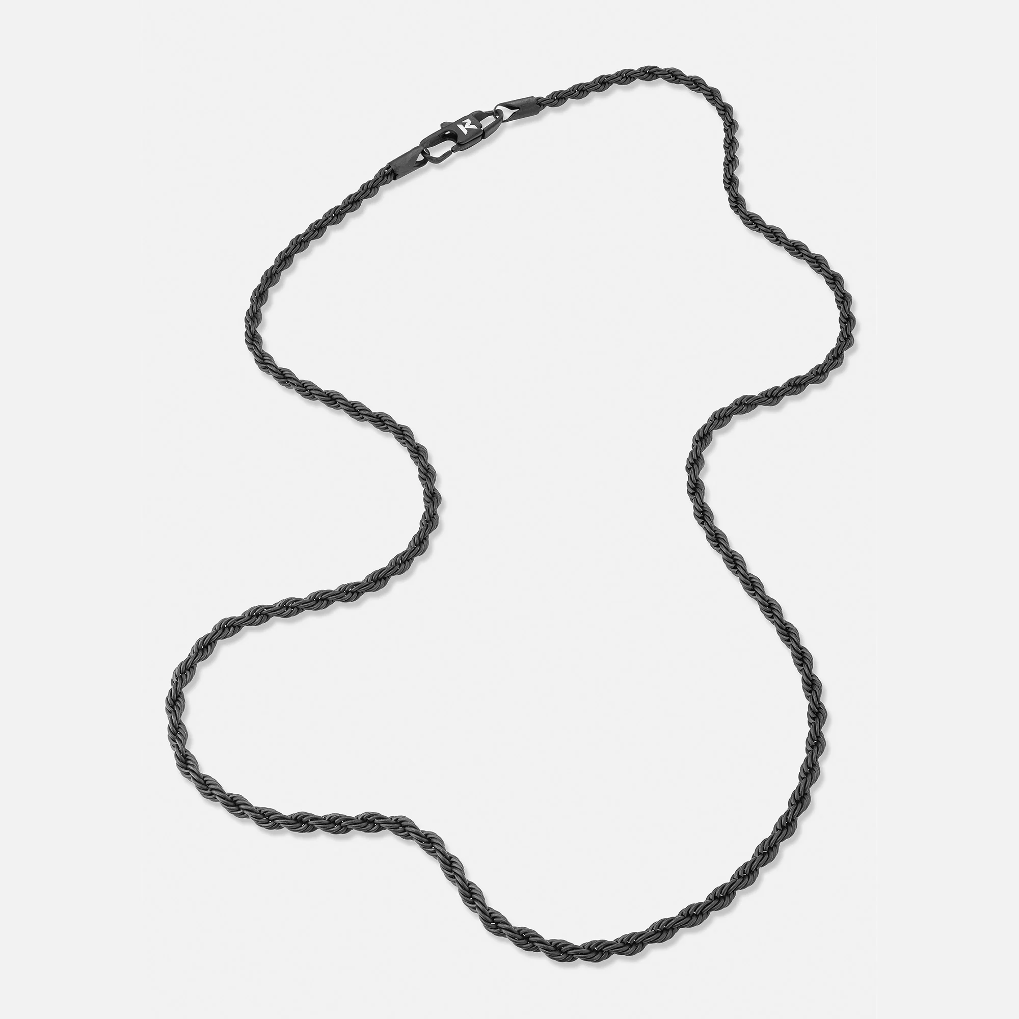K12 - BLACK ROPE CHAIN - 3MM - Image 2