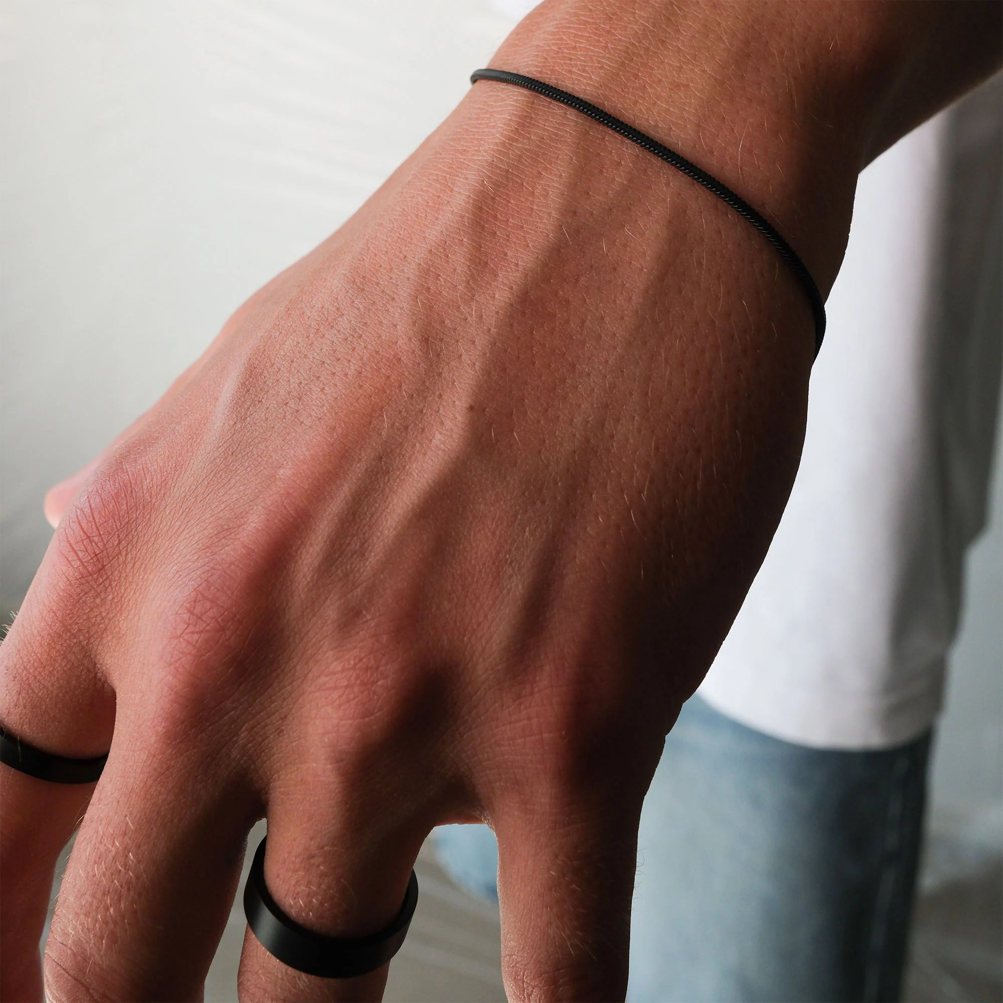 K12 - BLACK SQUARE BRACELET - 1.4MM - Image 5