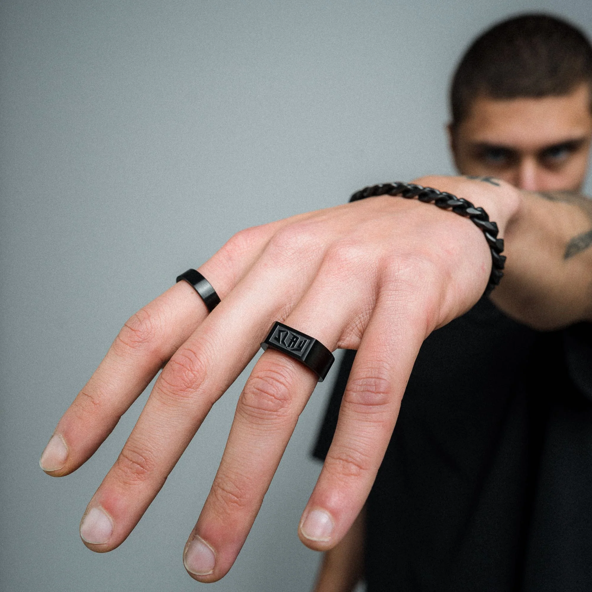 K12 - BLACK STEEL RING - 50 - Image 6
