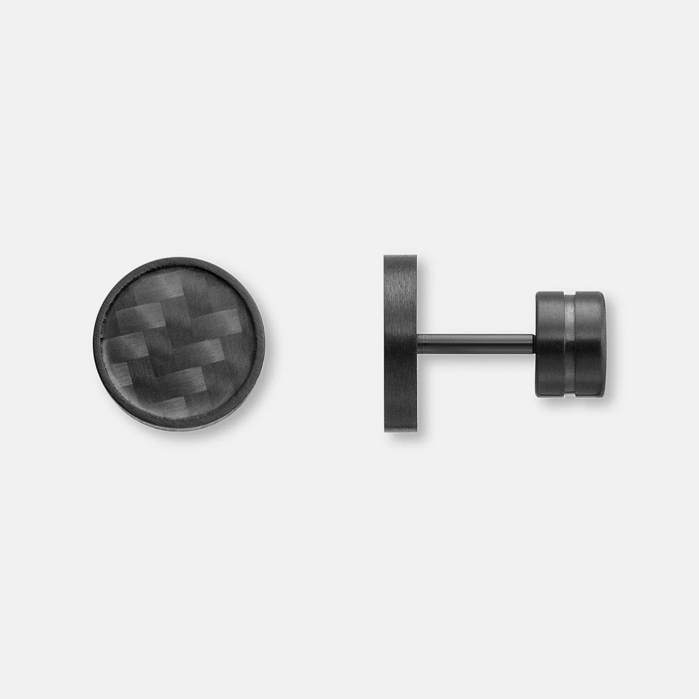 K12 - CARBON STUD EARRING