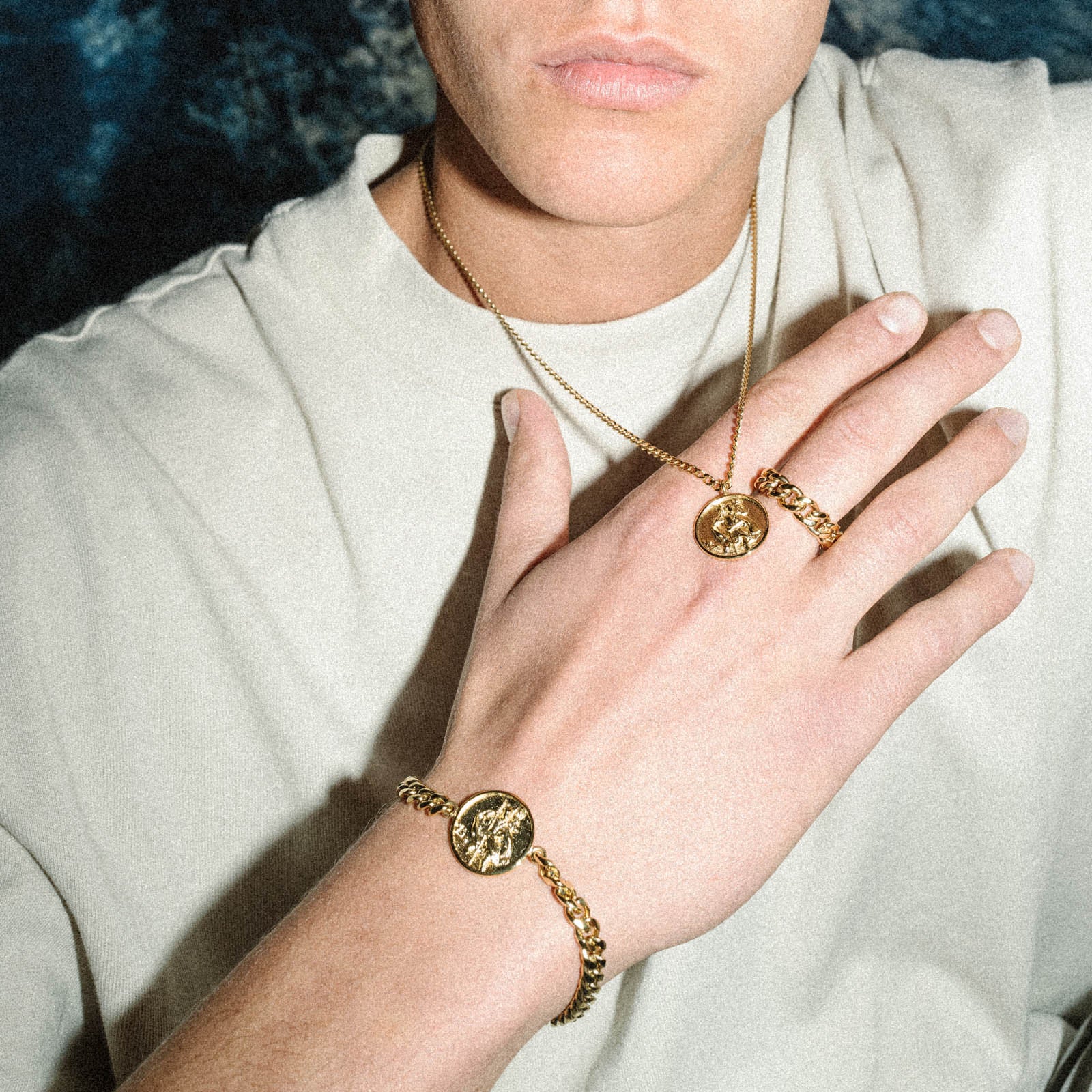 K12 - GOLD CHRISTOPHORUS CUBAN BRACELET - Image 4