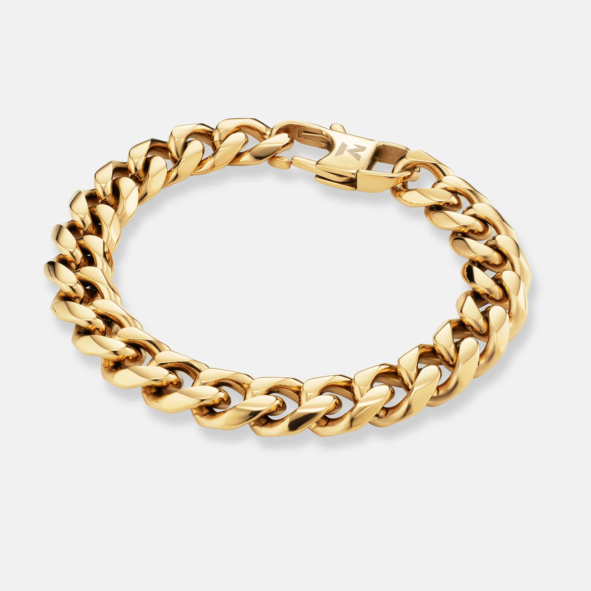 K12 - GOLD CUBAN BRACELET - 10.5MM - Image 2
