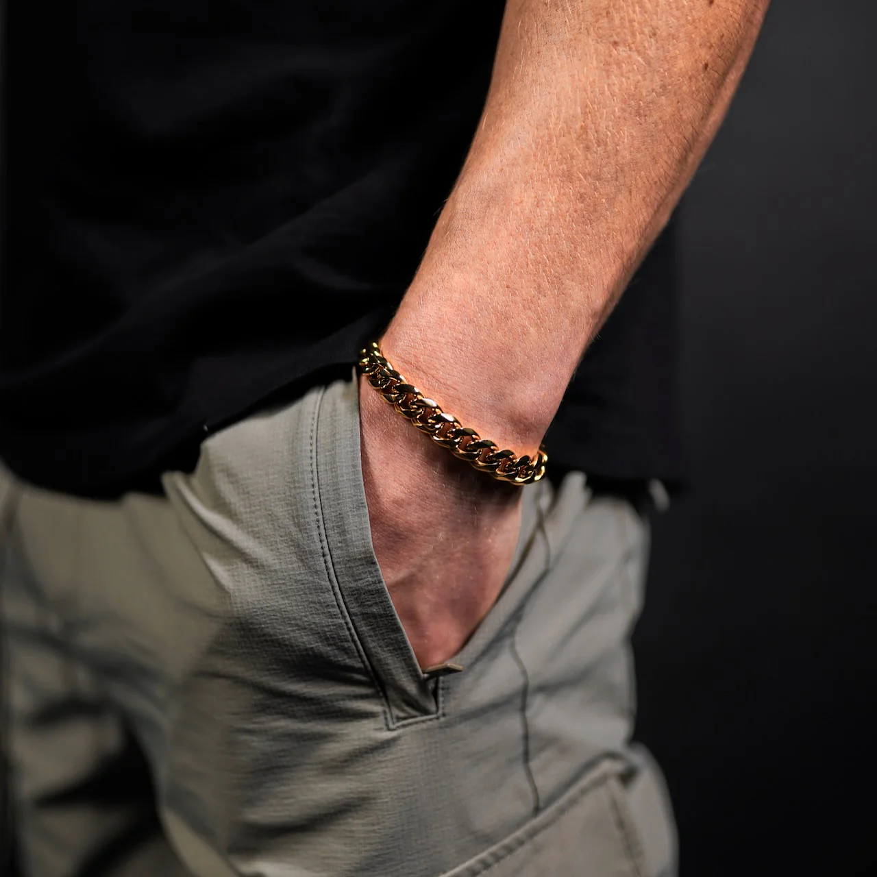 K12 - GOLD CUBAN BRACELET - 10.5MM - Image 4