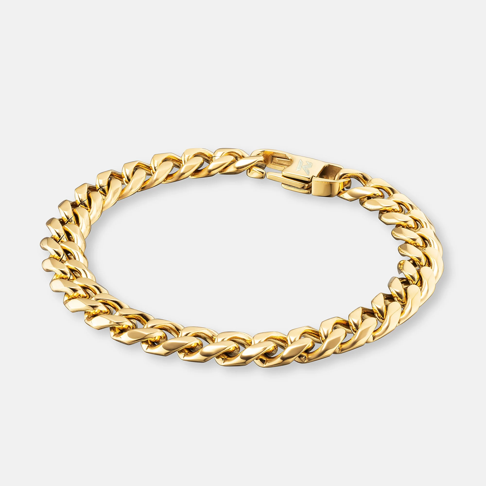 K12 - GOLD CUBAN BRACELET - 8MM - Image 2