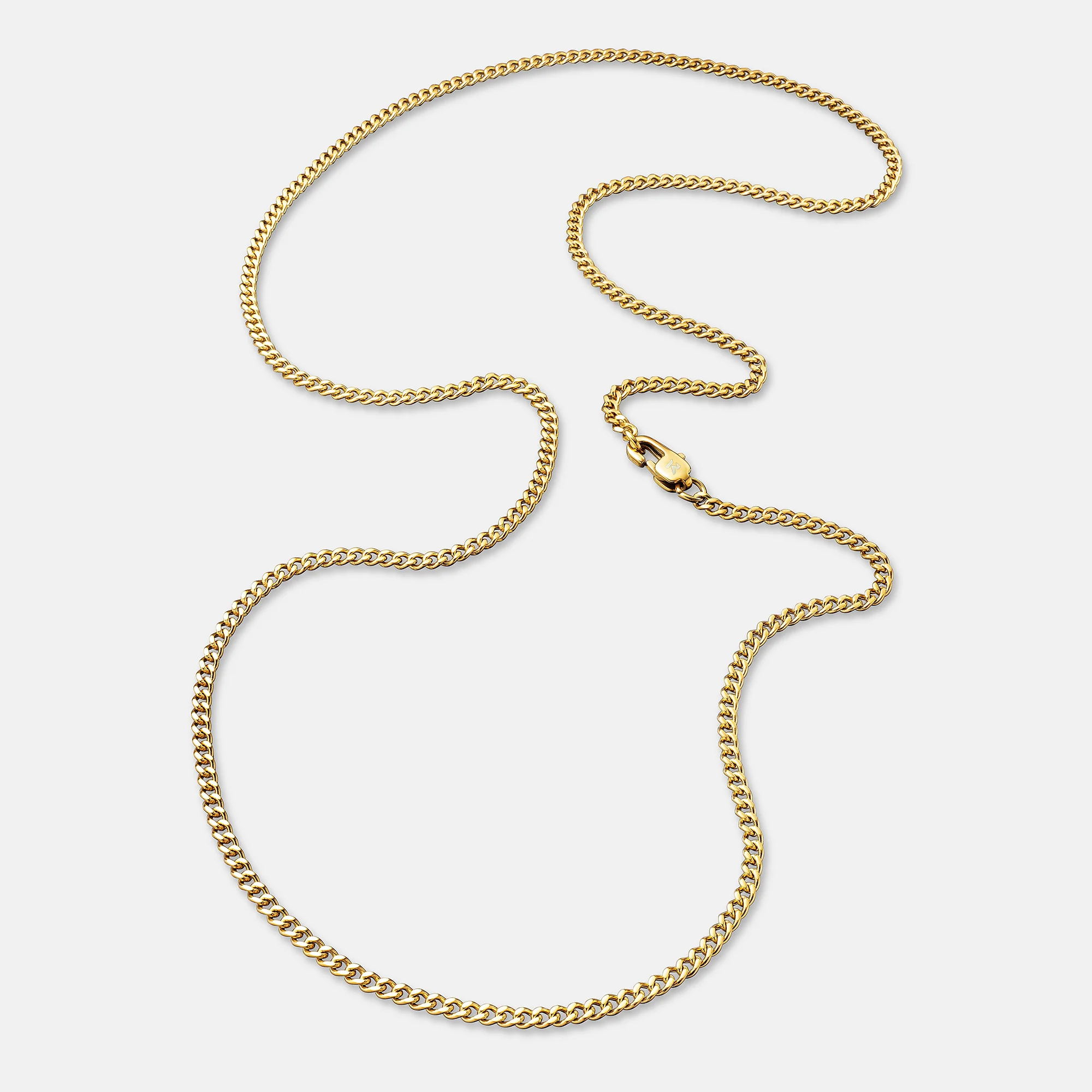 K12 - GOLD CUBAN CHAIN - 2MM - Image 2