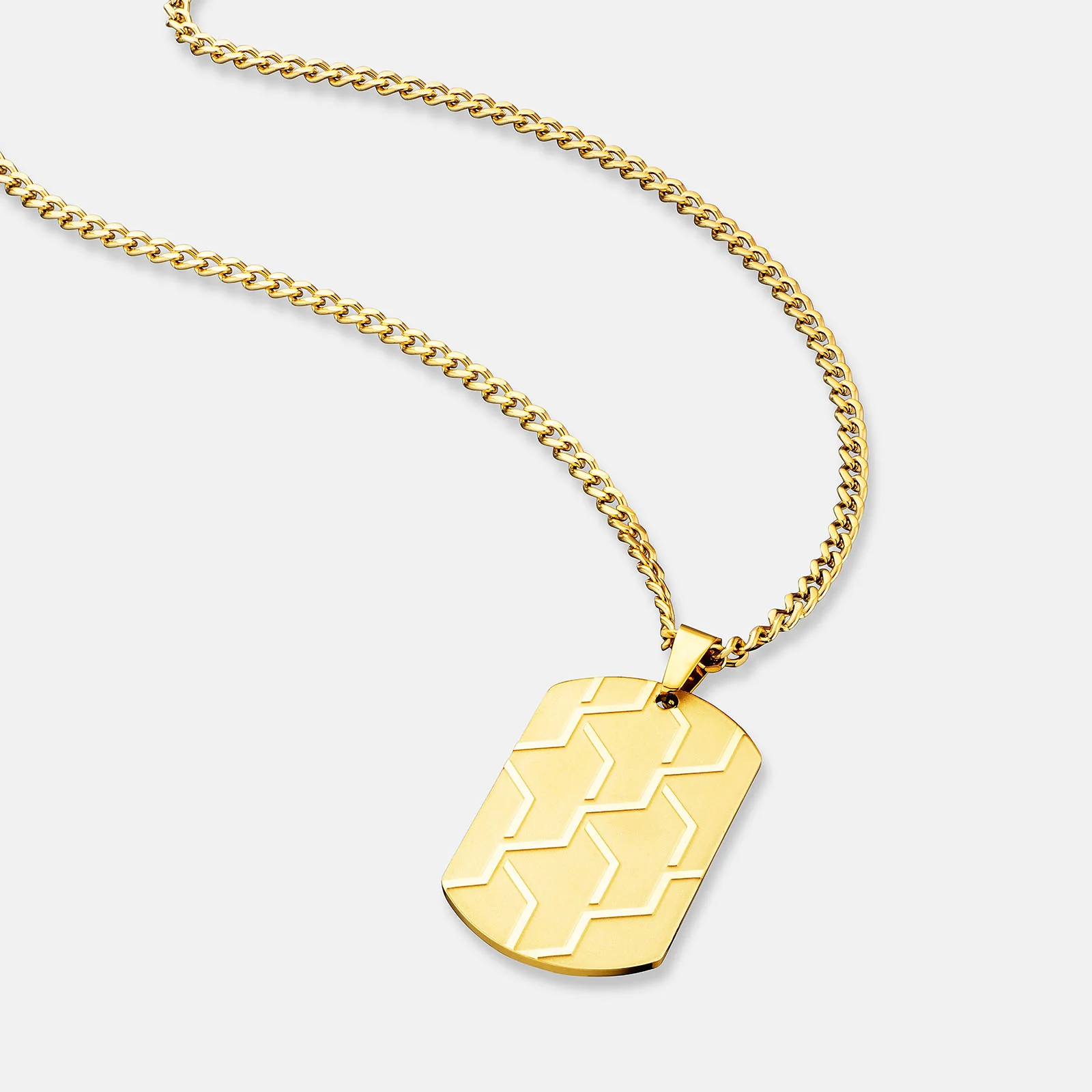 K12 - GOLD STEEL DOGTAG CHAIN - Image 3