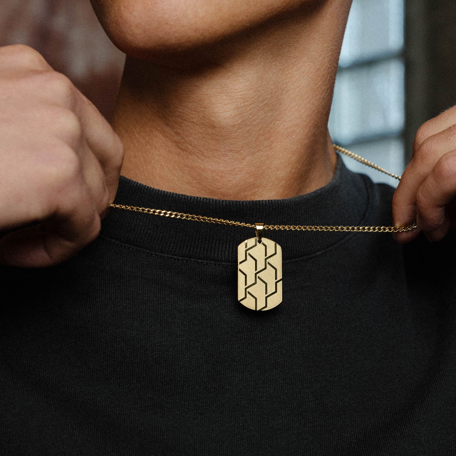 K12 - GOLD STEEL DOGTAG CHAIN - Image 5