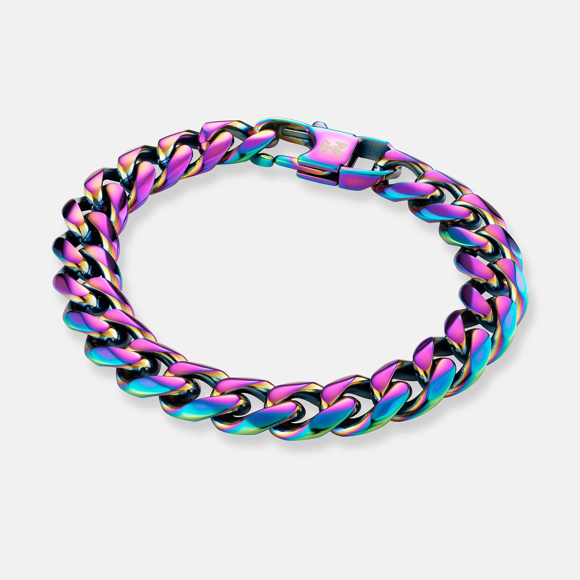 K12 - IRIDESCENT CUBAN BRACELET - 10.5MM - Image 2