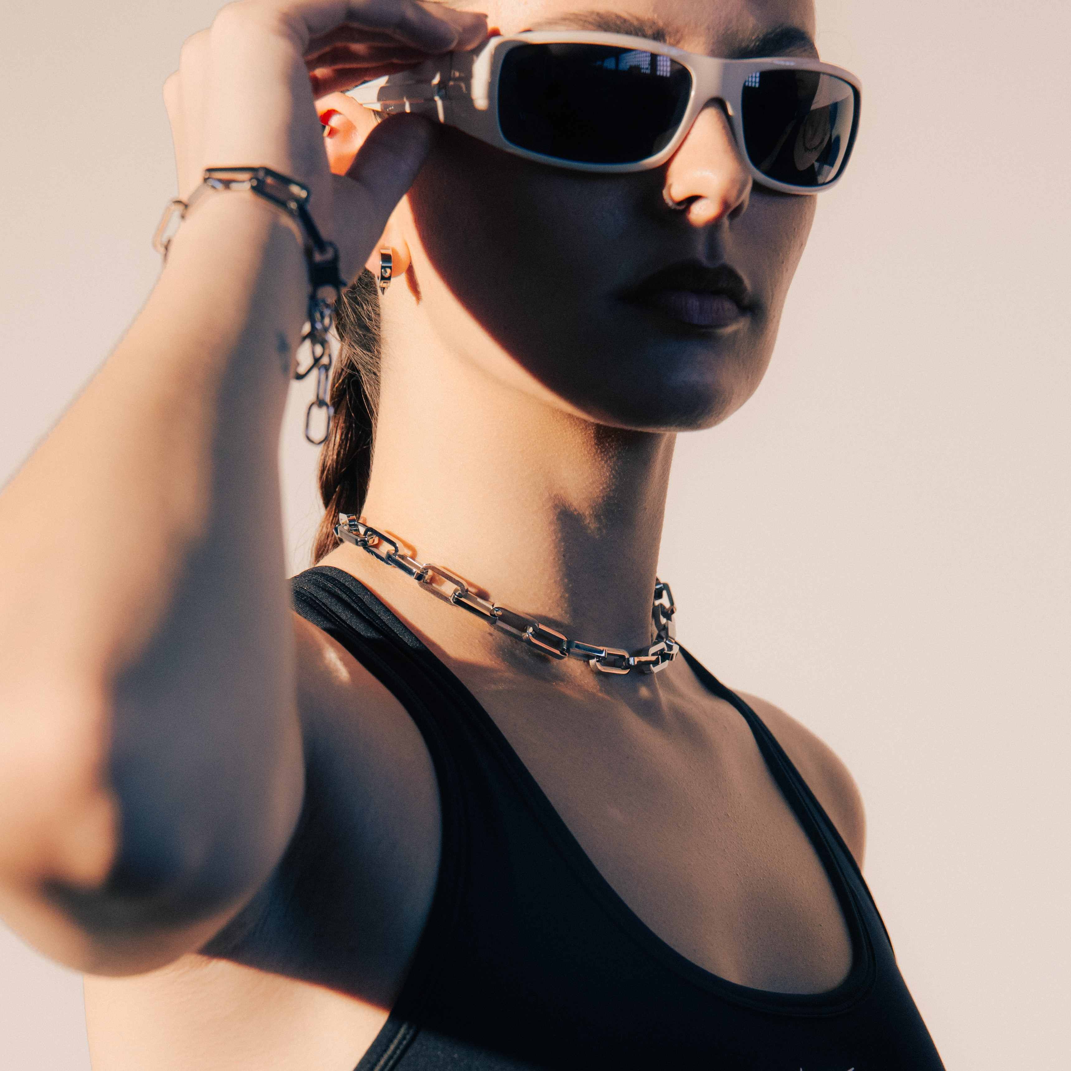 K12 - SILVER BOLD PAPERCLIP CHAIN - 9MM - Image 4