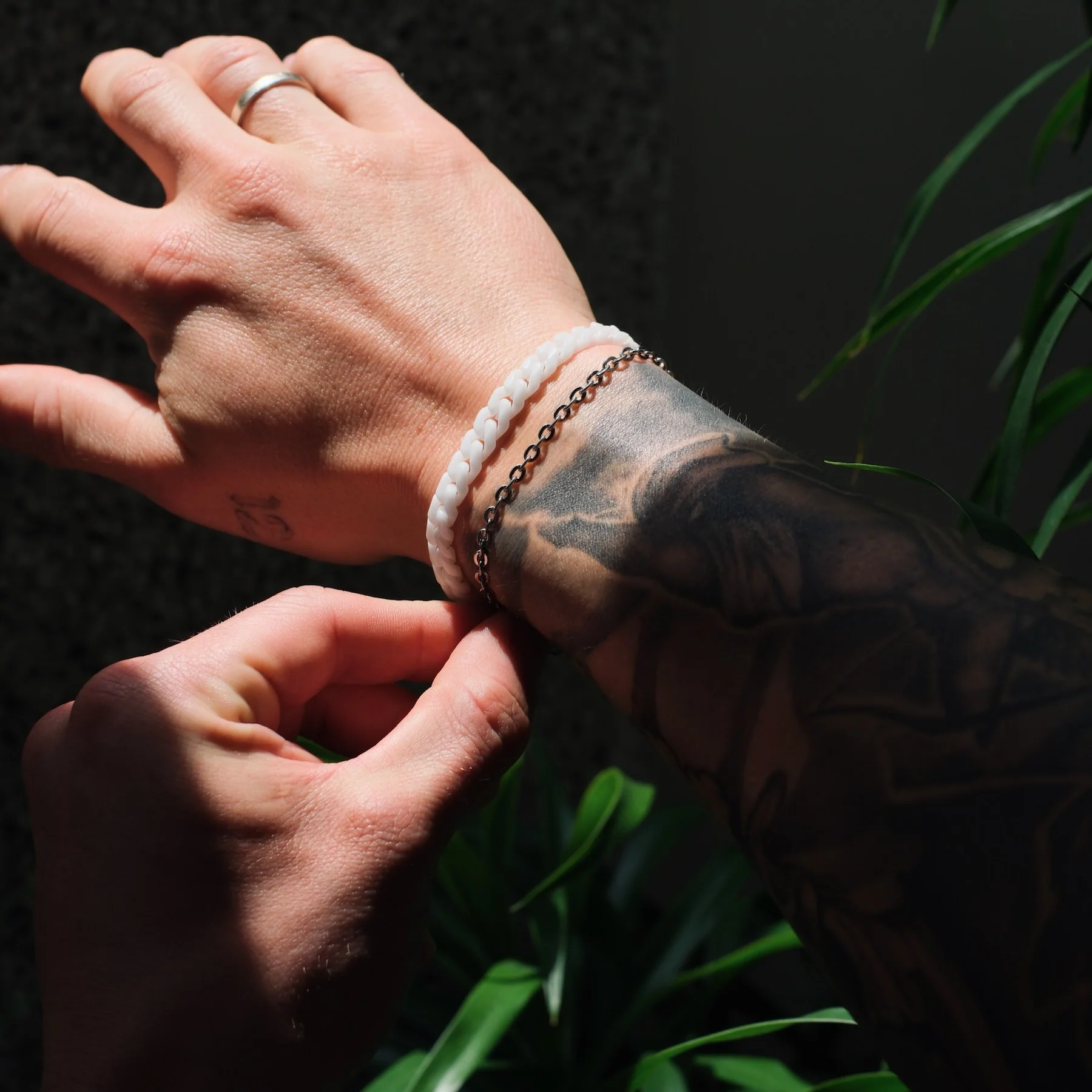 K12 - SILVER CABLE BRACELET - 3MM - Image 9
