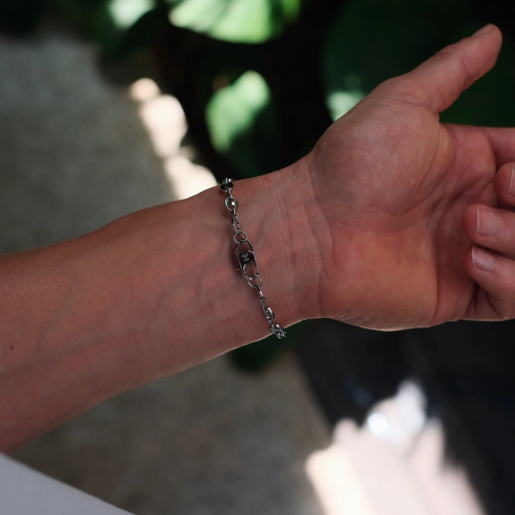 K12 - SILVER COFFEE BEAN BRACELET - Image 5