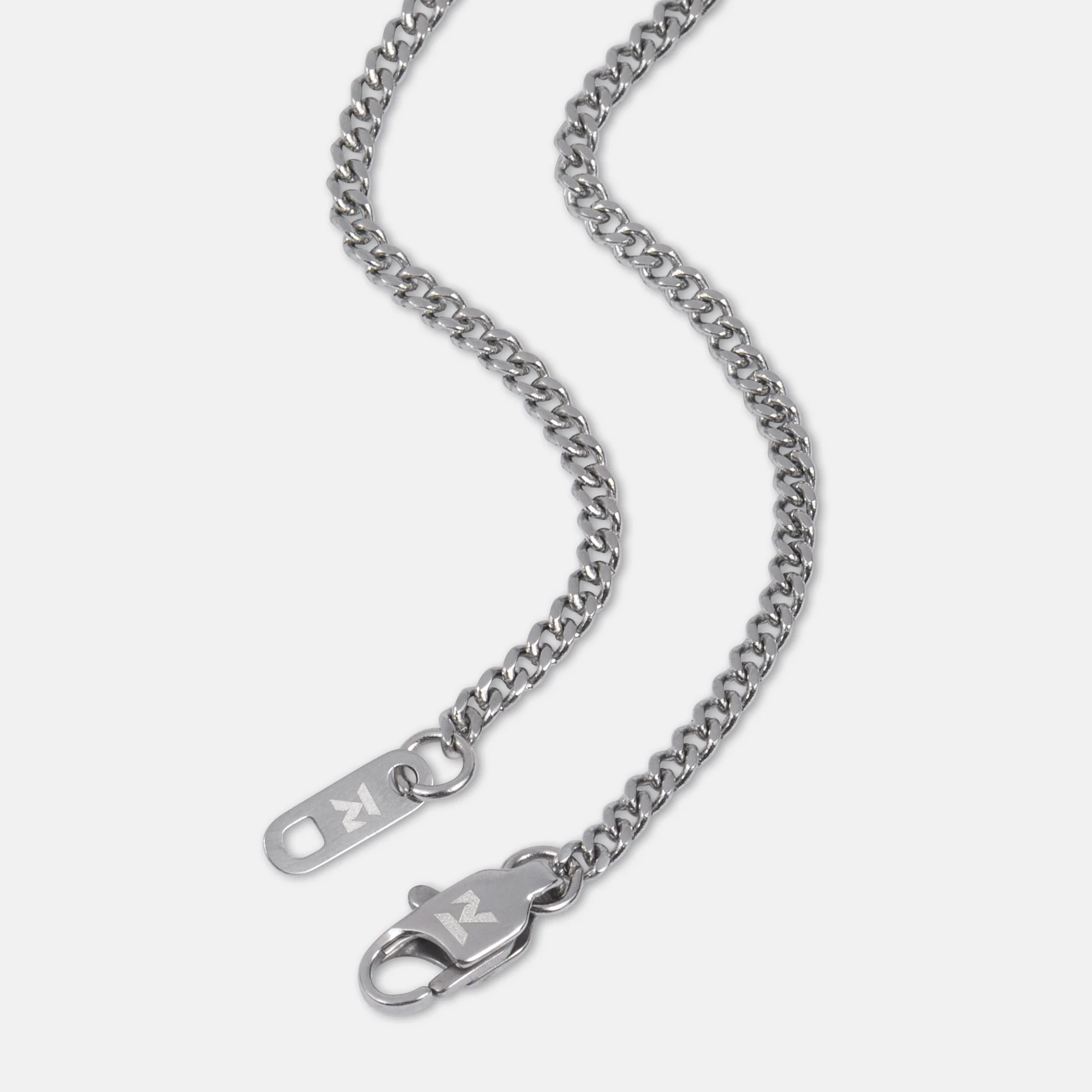 K12 - SILVER CUBAN BRACELET - 2MM - Image 2