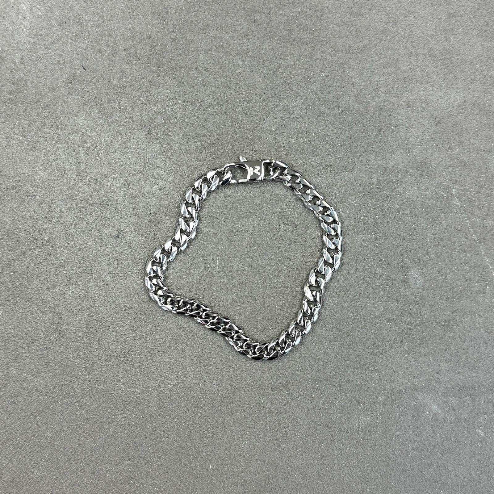 K12 - SILVER CUBAN BRACELET - 6MM - Image 7