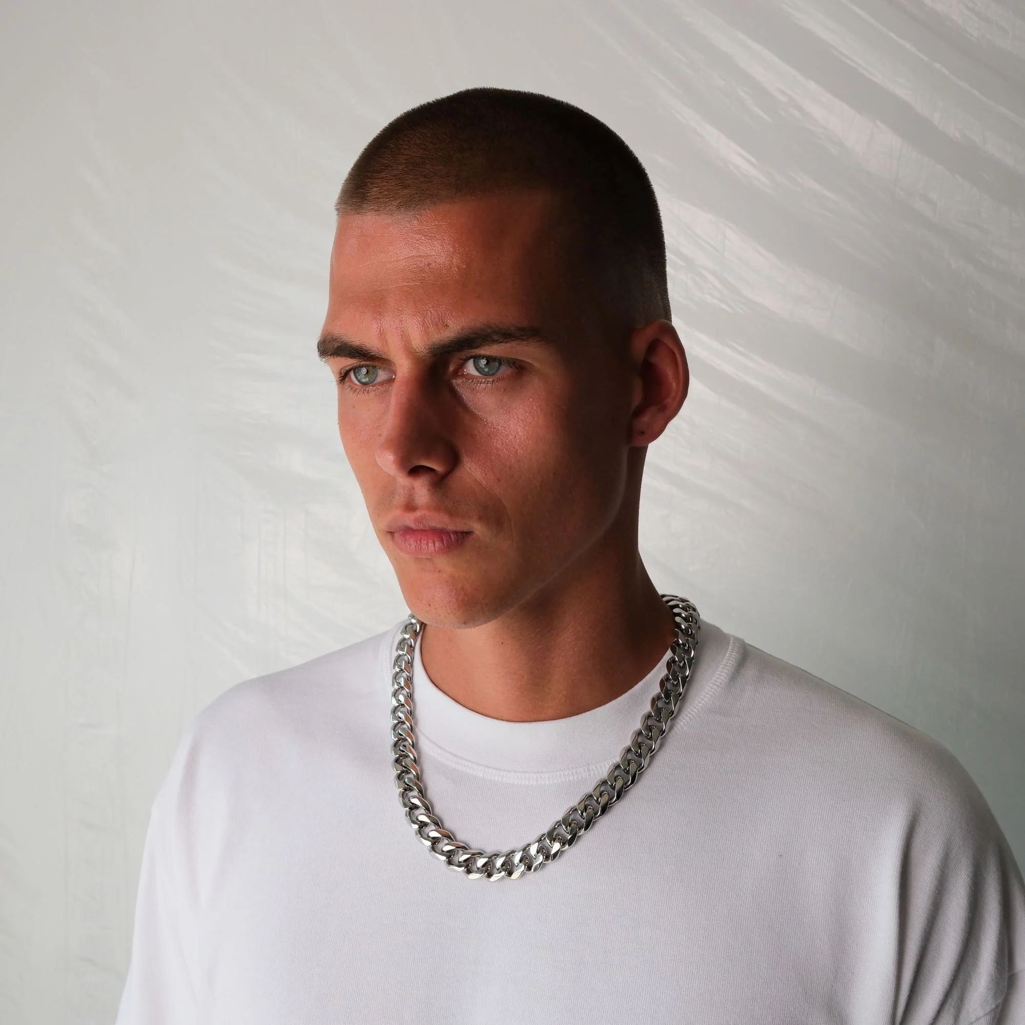 K12 - SILVER CUBAN CHAIN - 15MM - Image 4