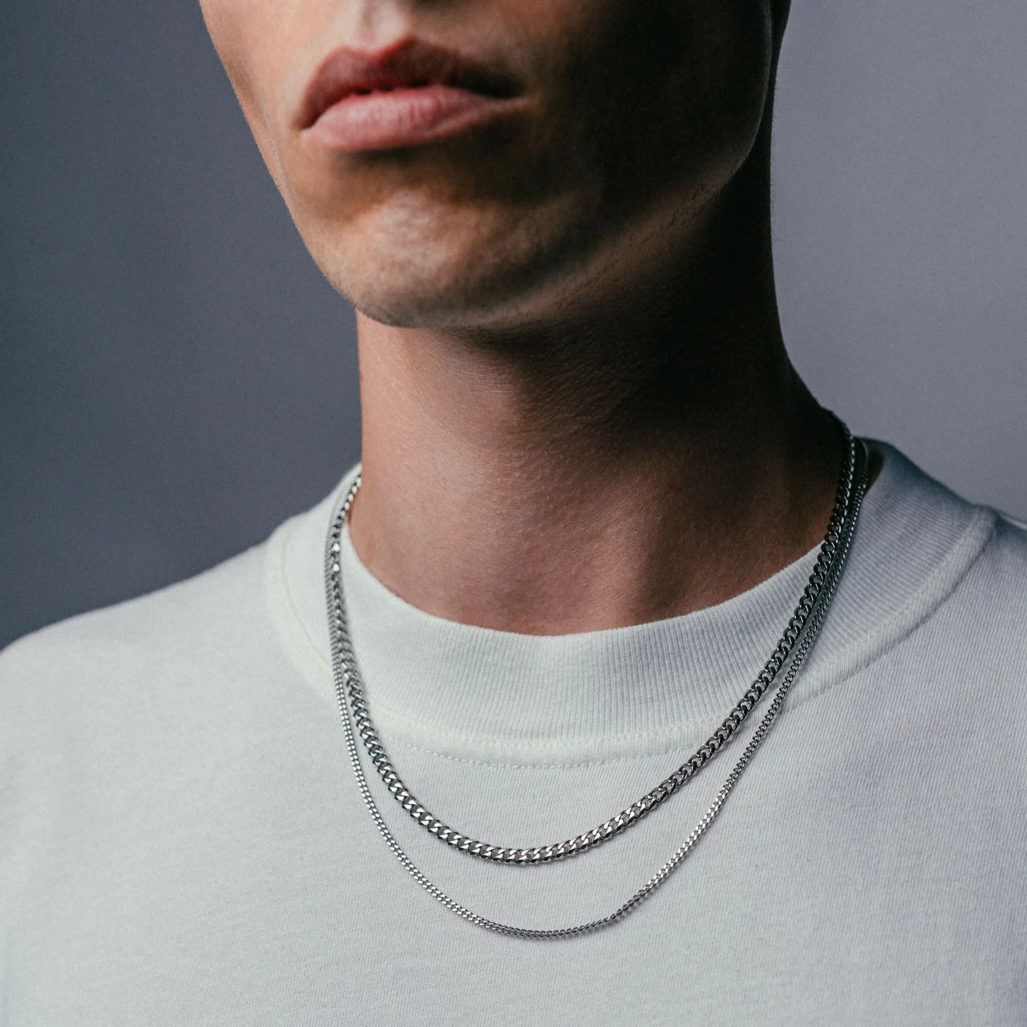 K12 - SILVER CUBAN CHAIN - 2MM - Image 5
