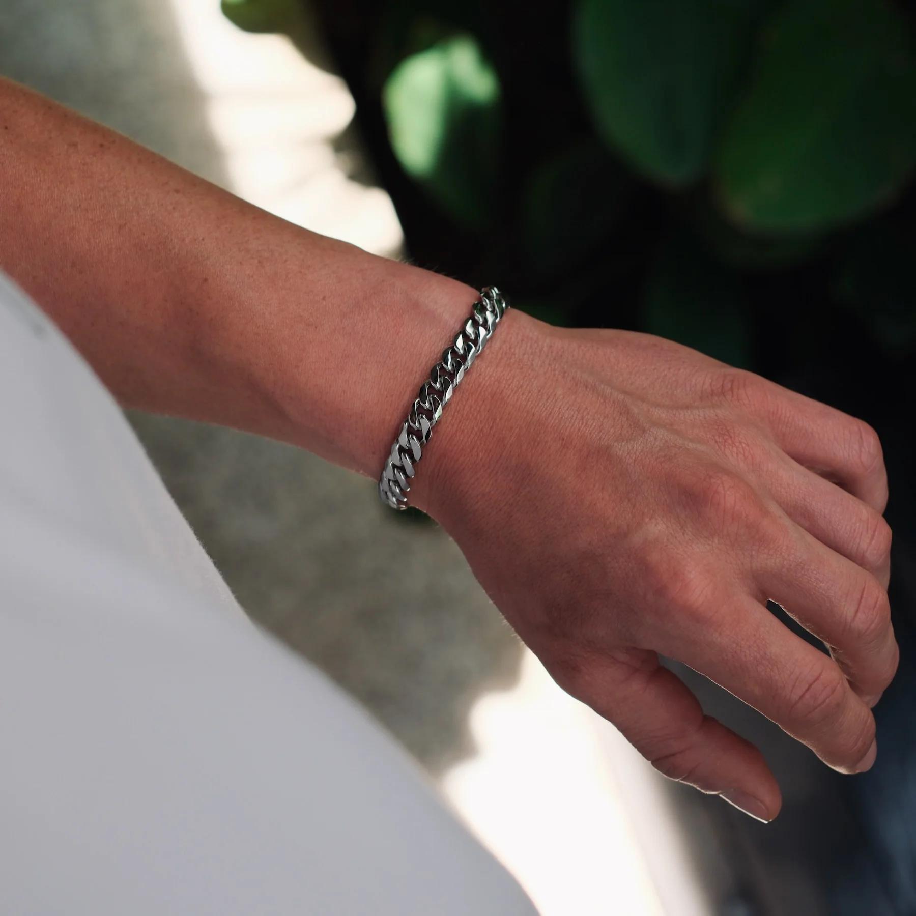 K12 - SILVER CUBAN BRACELET - 8MM - Image 6