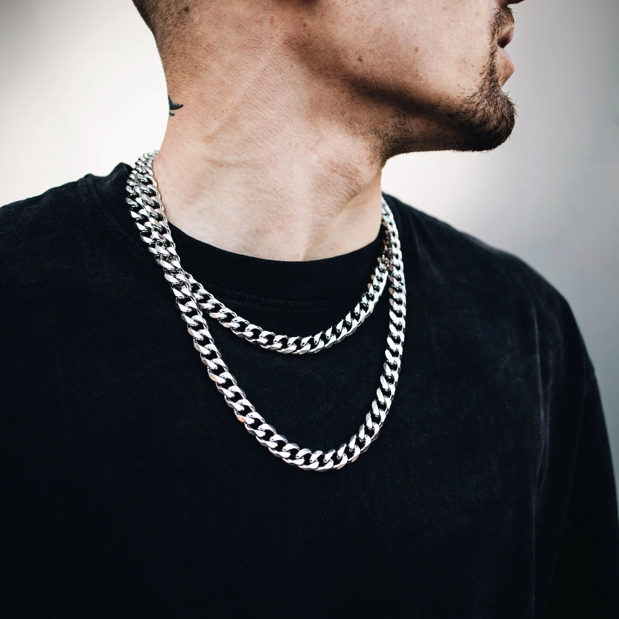 K12 - SILVER CUBAN CHAIN - 10.5MM - Image 4