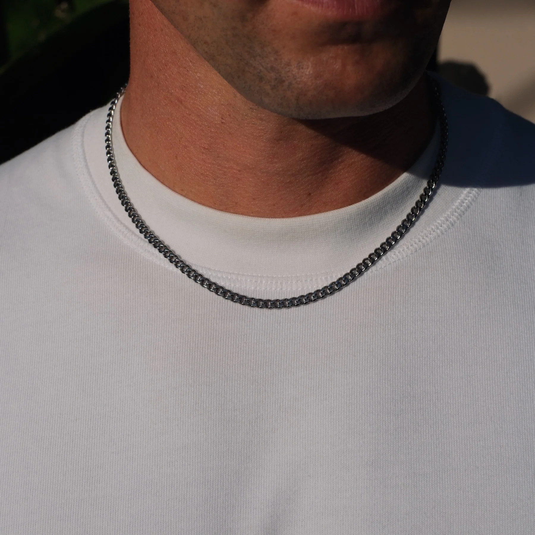 K12 - SILVER CUBAN CHAIN - 4MM - Image 6