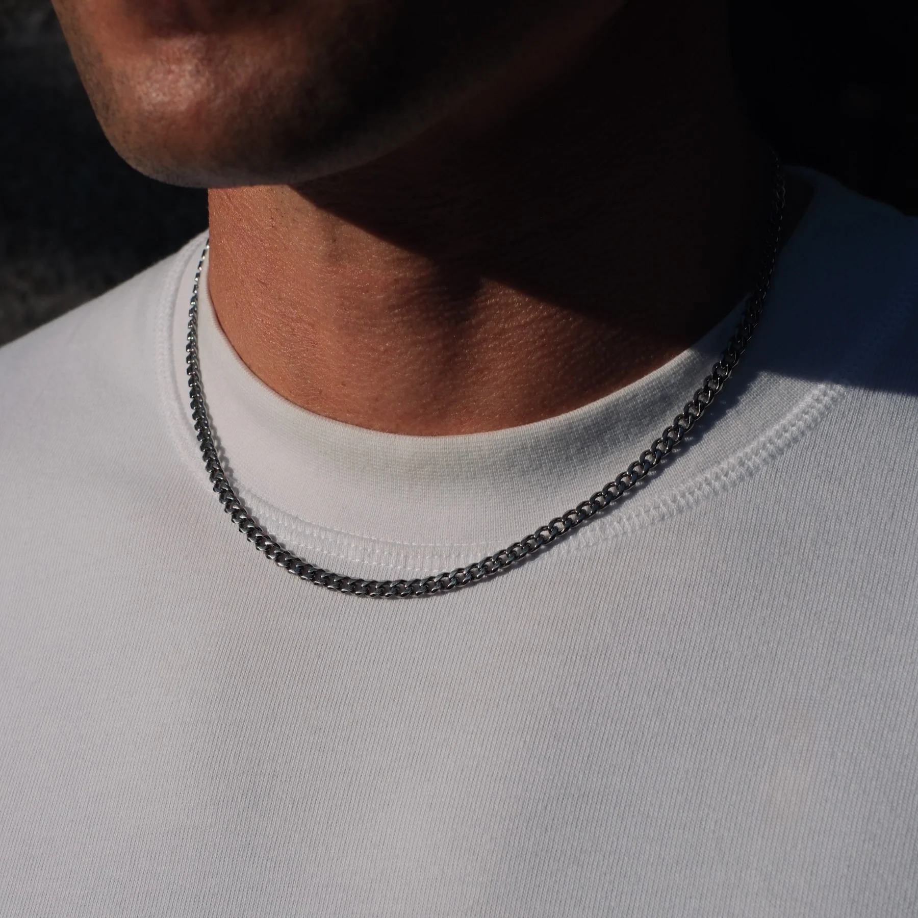 K12 - SILVER CUBAN CHAIN - 4MM - Image 7