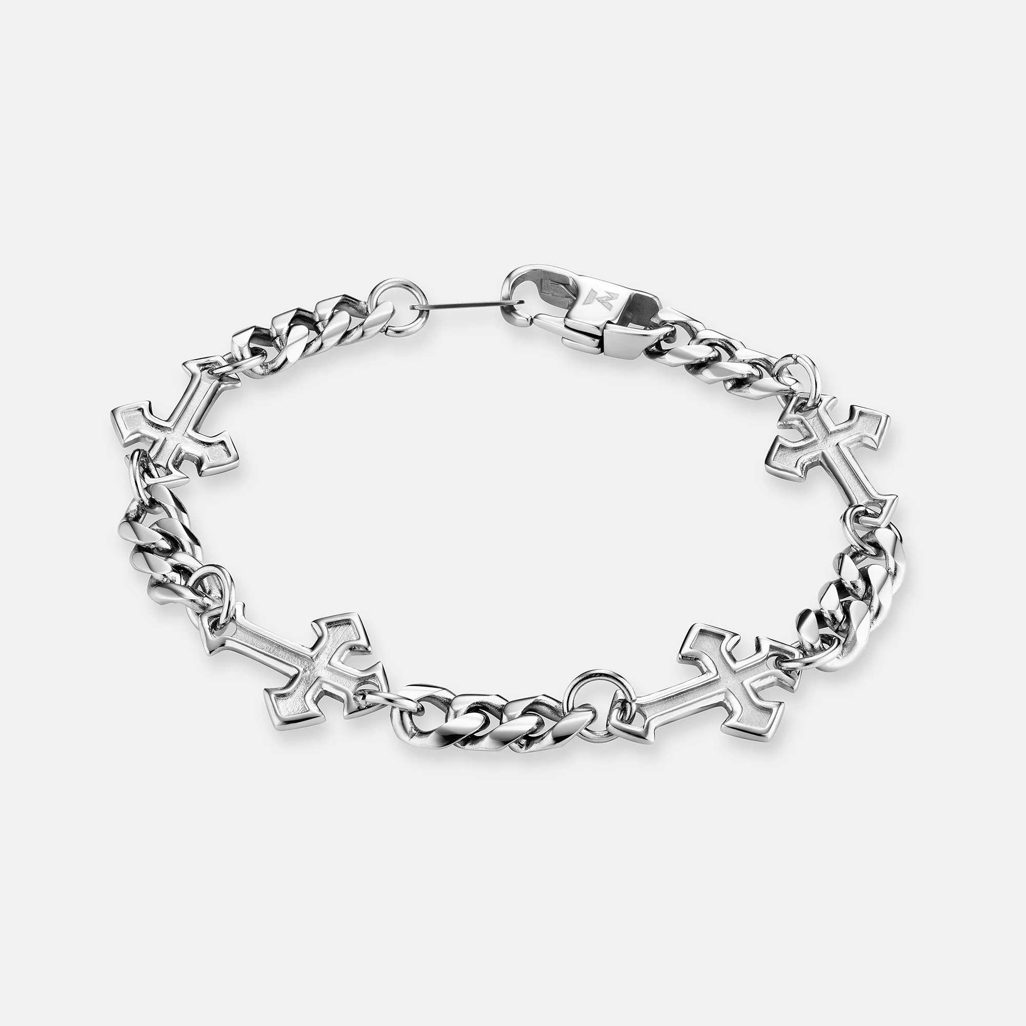 K12 - SILVER GOTHIC CROSS BRACELET - Image 2