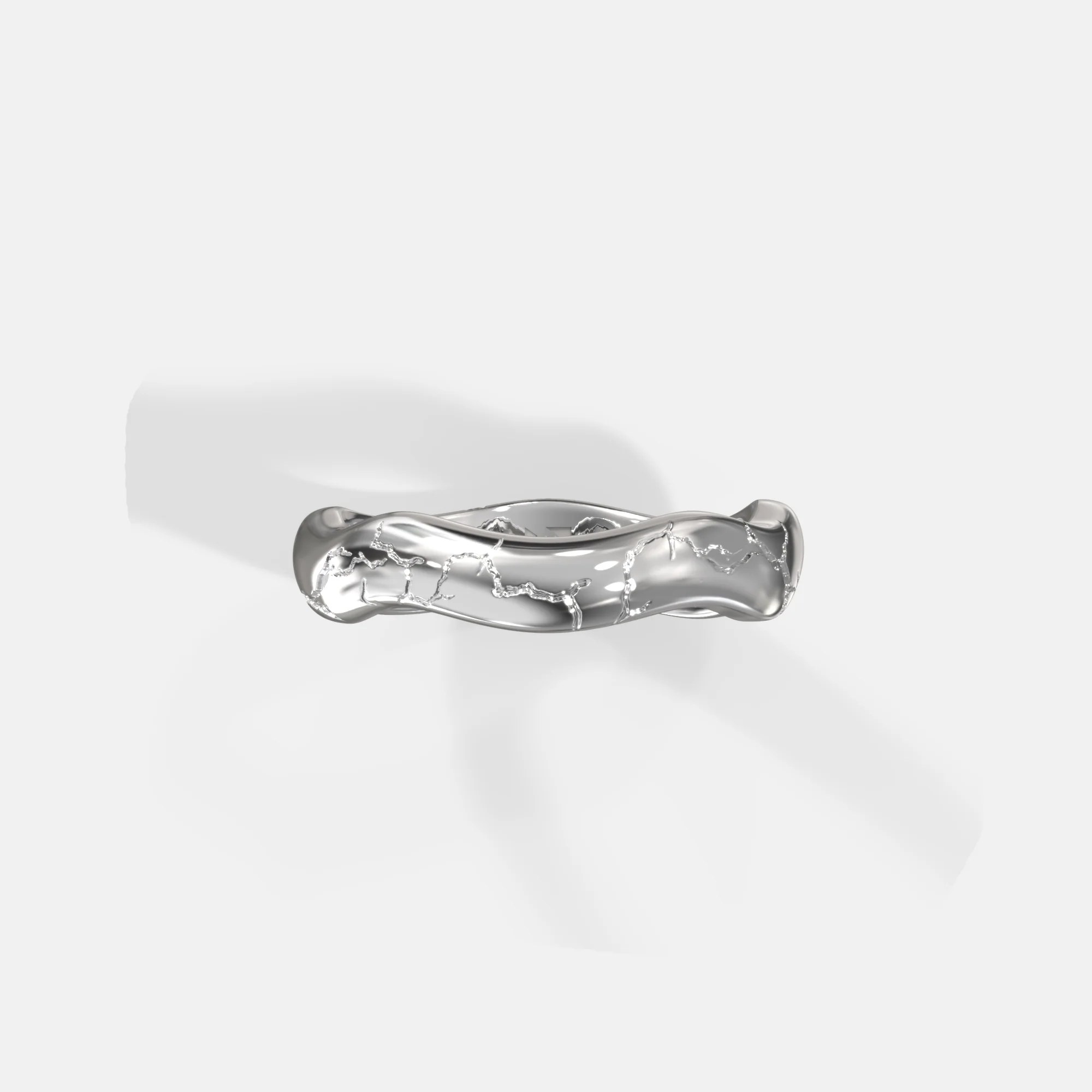 K12 - SILVER LIQUID LIGHTNING RING - Image 2