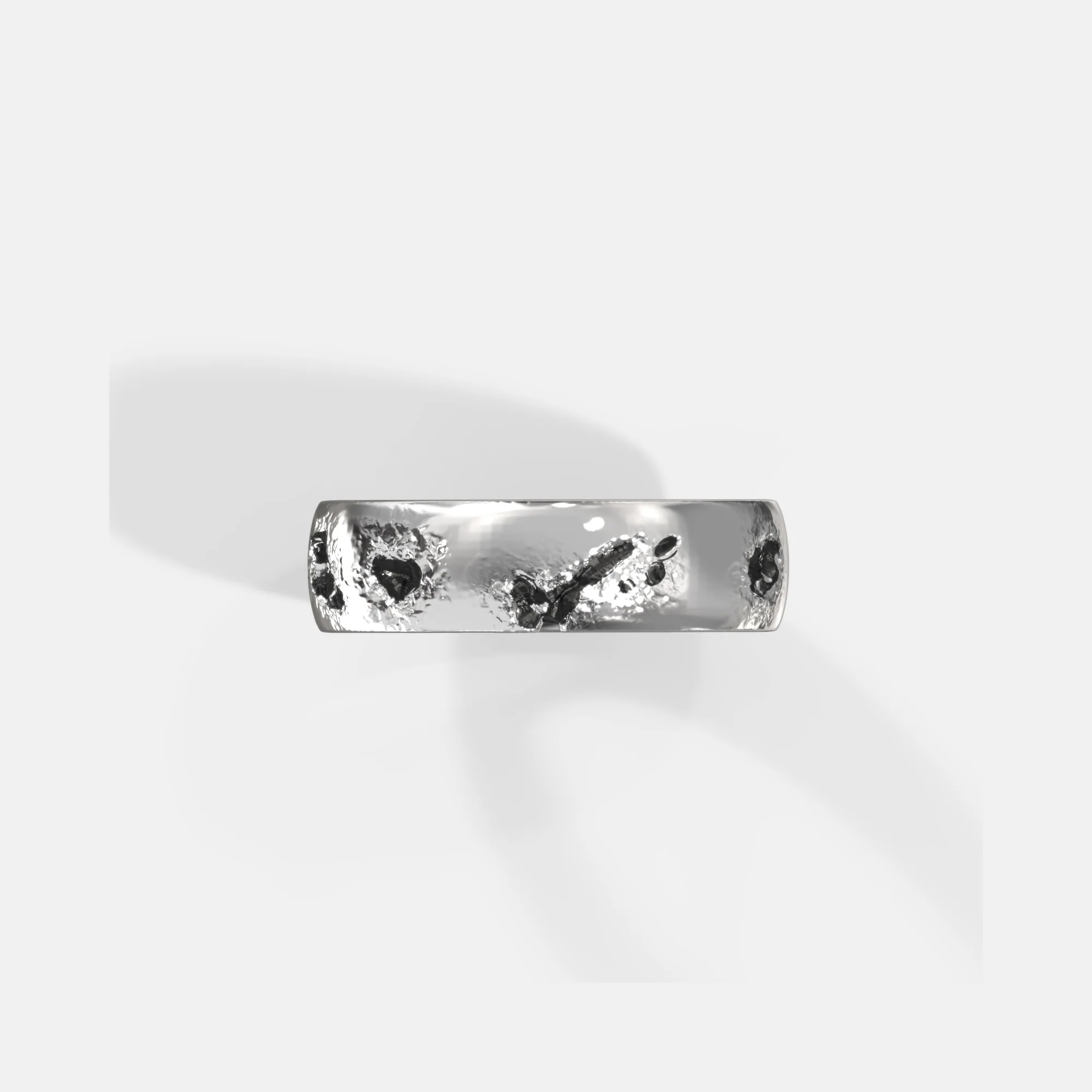 K12 - SILVER TEXTURED RING 91 - Image 2