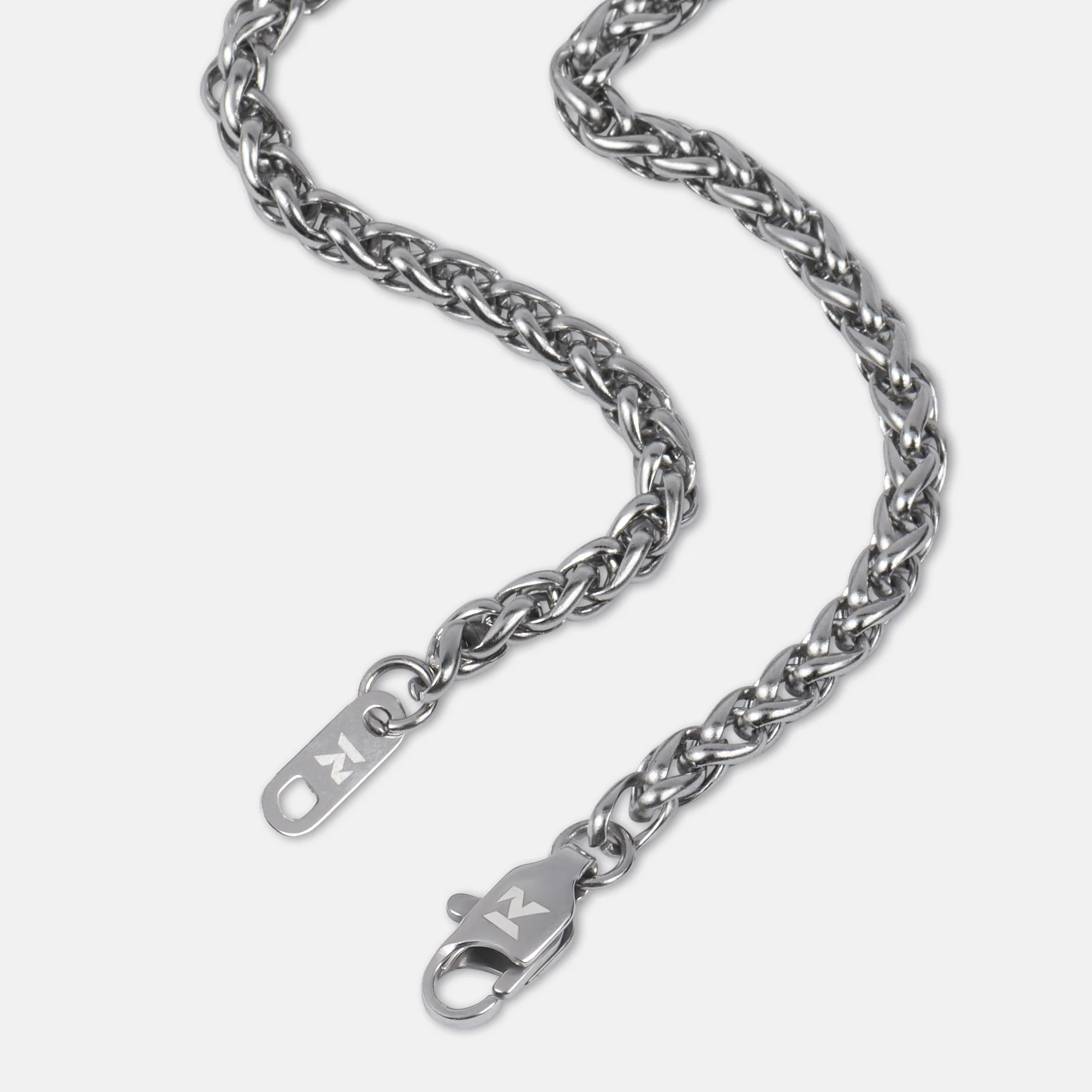 K12 - SILVER WHEAT BRACELET - 3MM - Image 2