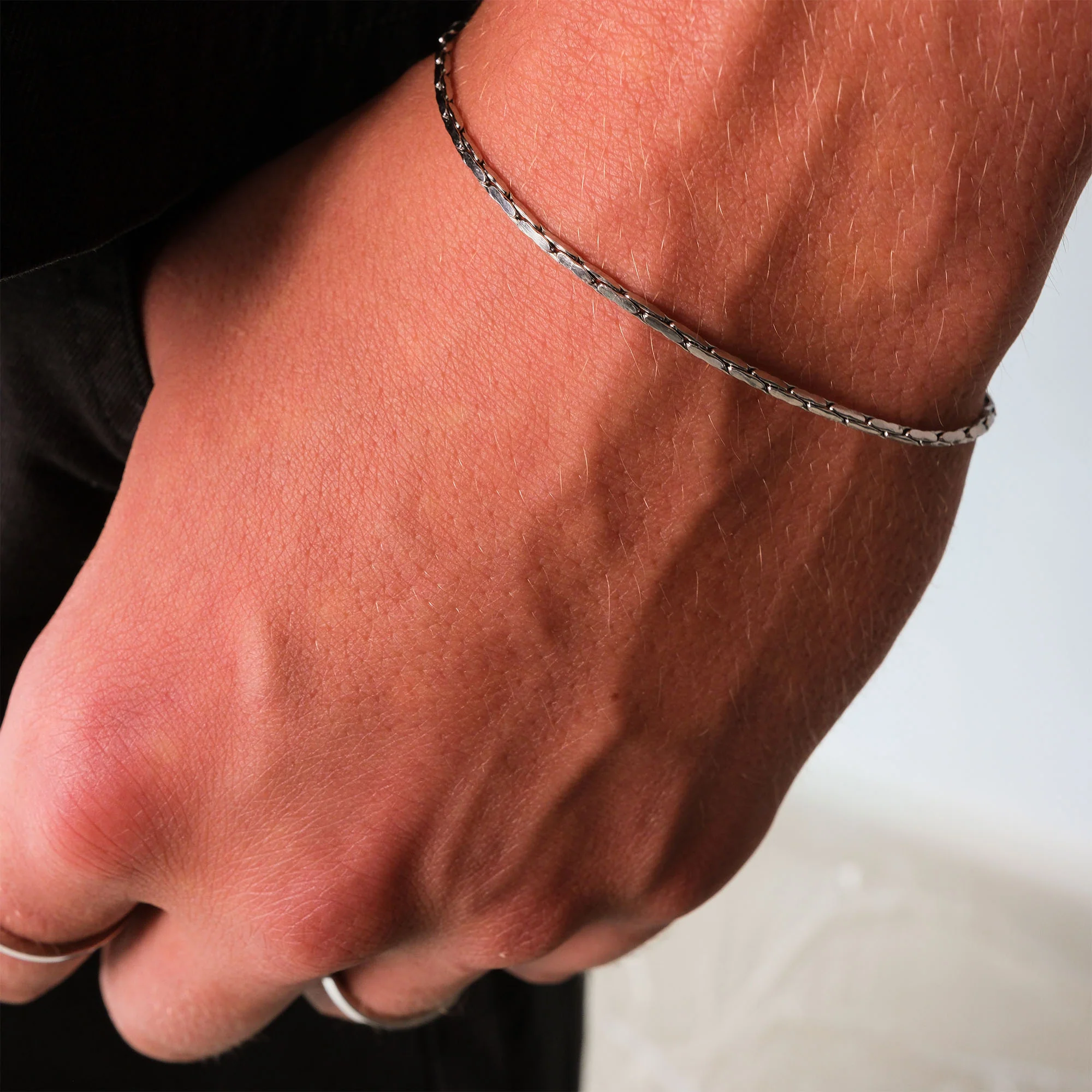 K12 - SILVER WIRE BRACELET - 1.4MM - Image 4