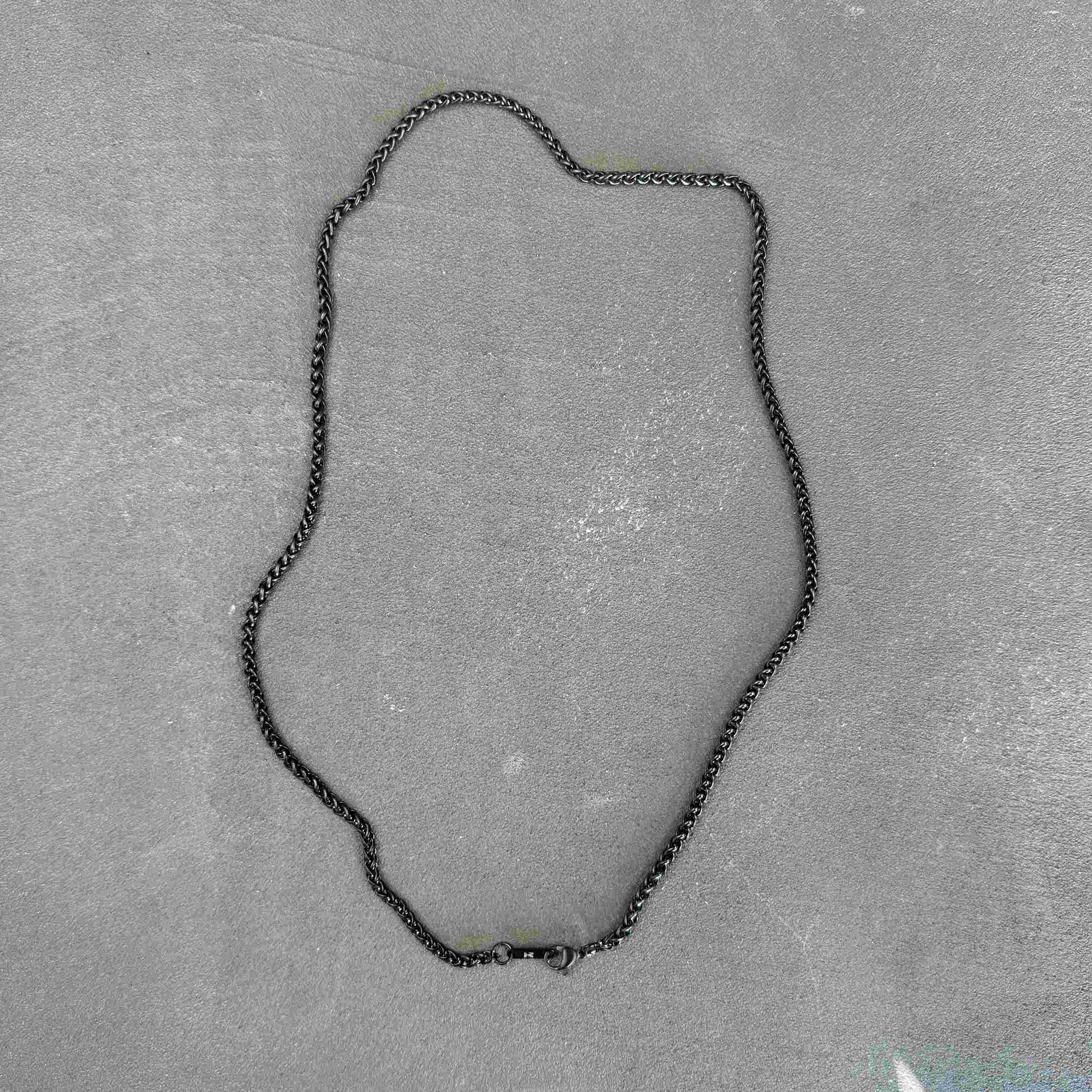 K12 - BLACK WHEAT CHAIN - 3MM - Image 3