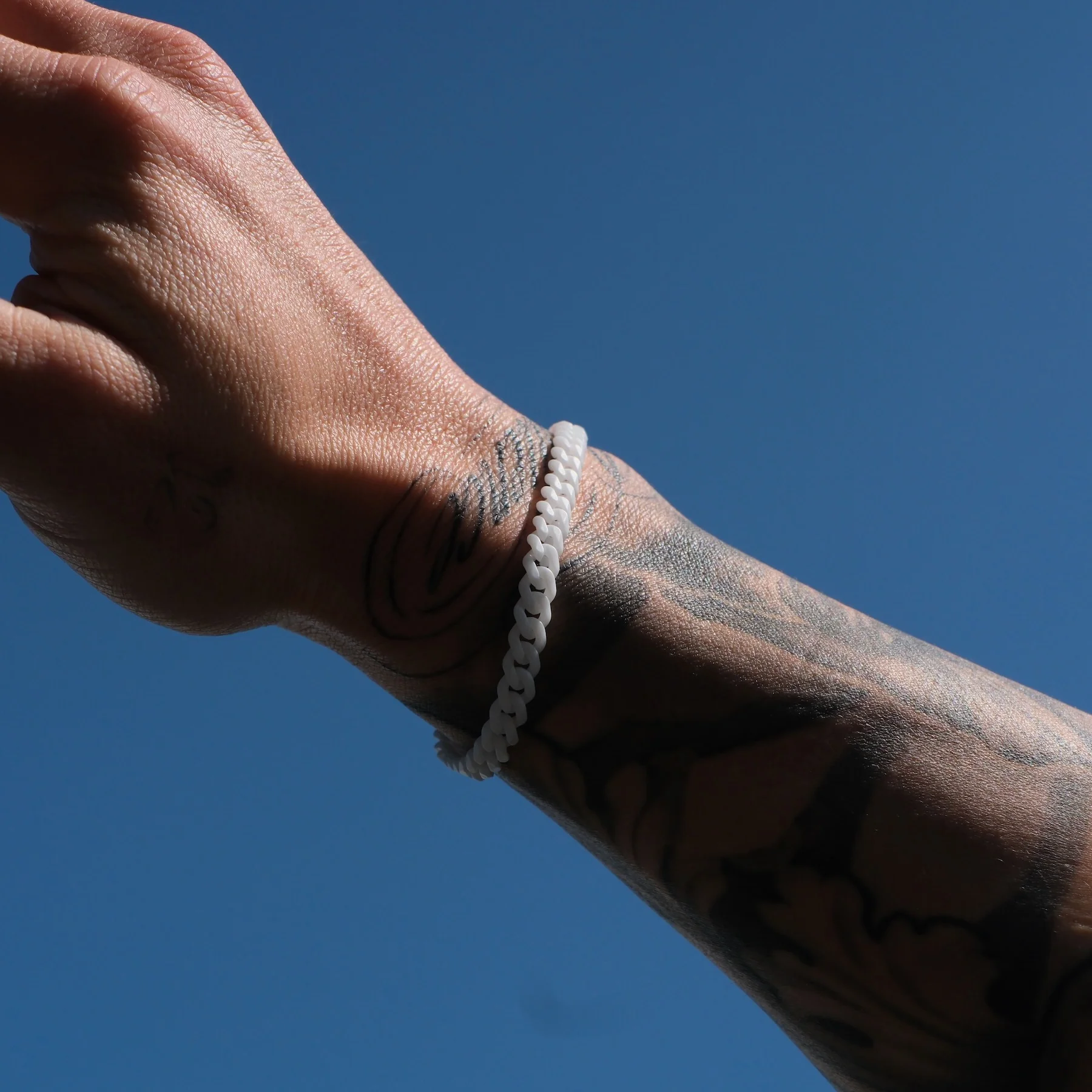K12 - WHITE CUBAN BRACELET - 6MM - Image 3
