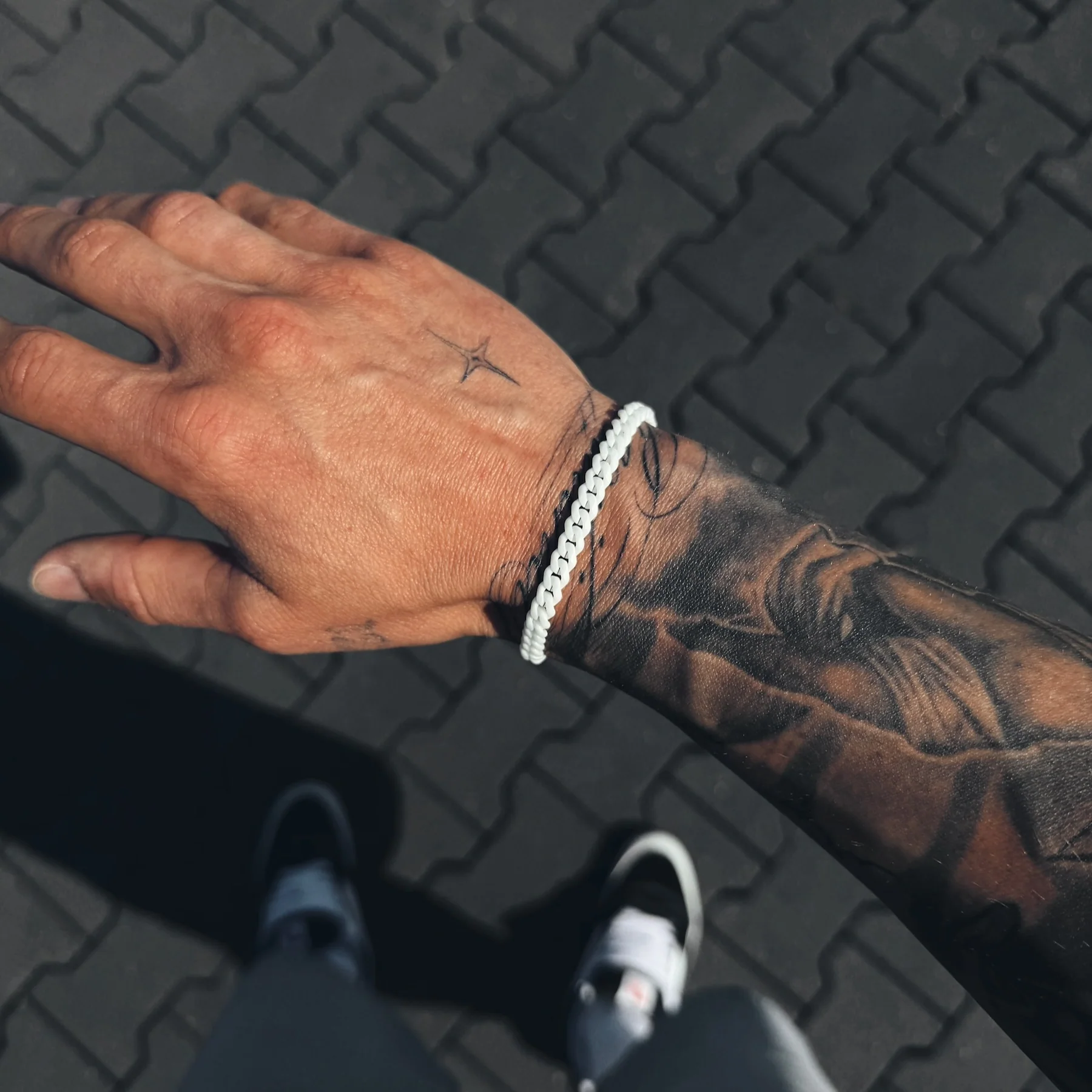 K12 - WHITE CUBAN BRACELET - 6MM - Image 4
