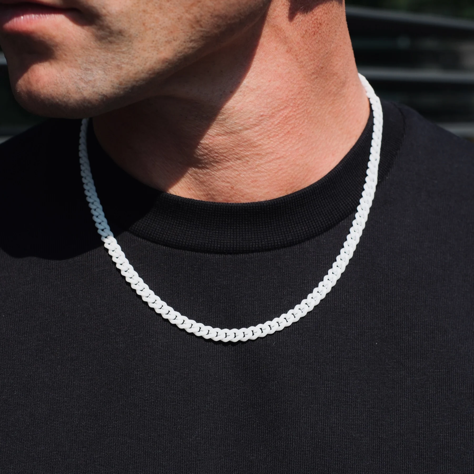 K12 - WHITE CUBAN CHAIN - 6MM - Image 4