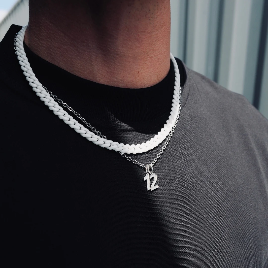 K12 - WHITE CUBAN CHAIN - 8MM - Image 11