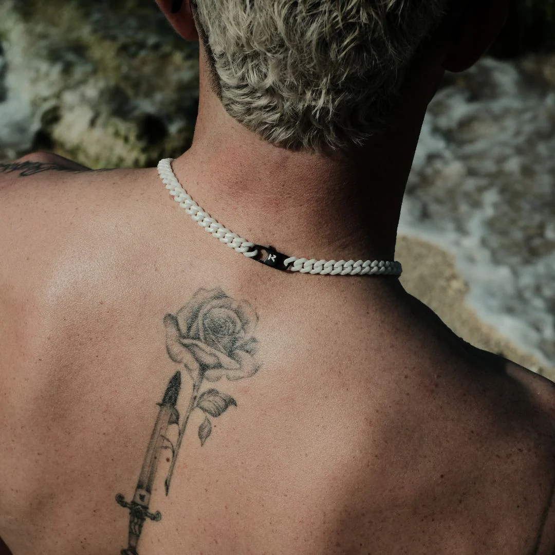 K12 - WHITE CUBAN CHAIN - 8MM - Image 6