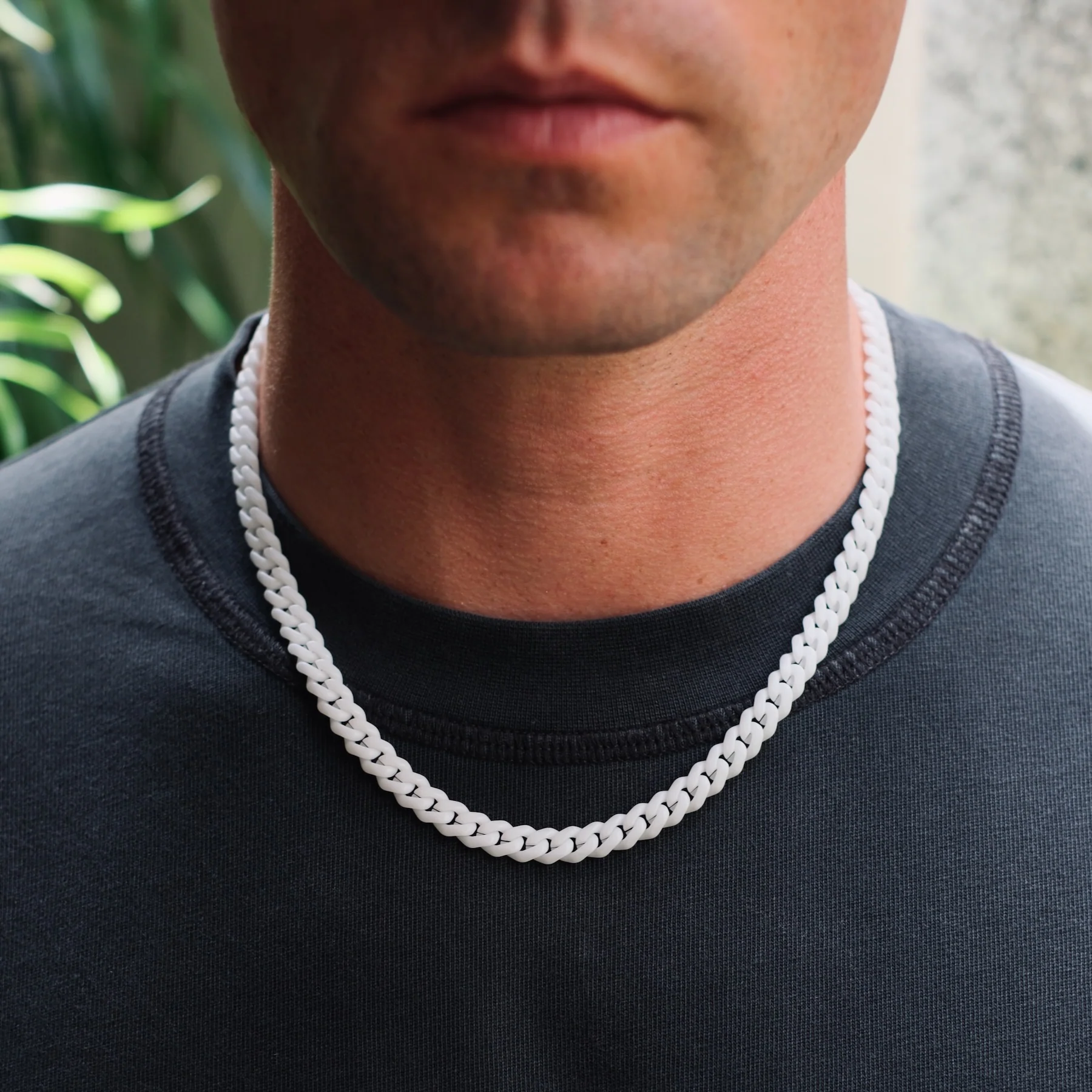 K12 - WHITE CUBAN CHAIN - 8MM - Image 8